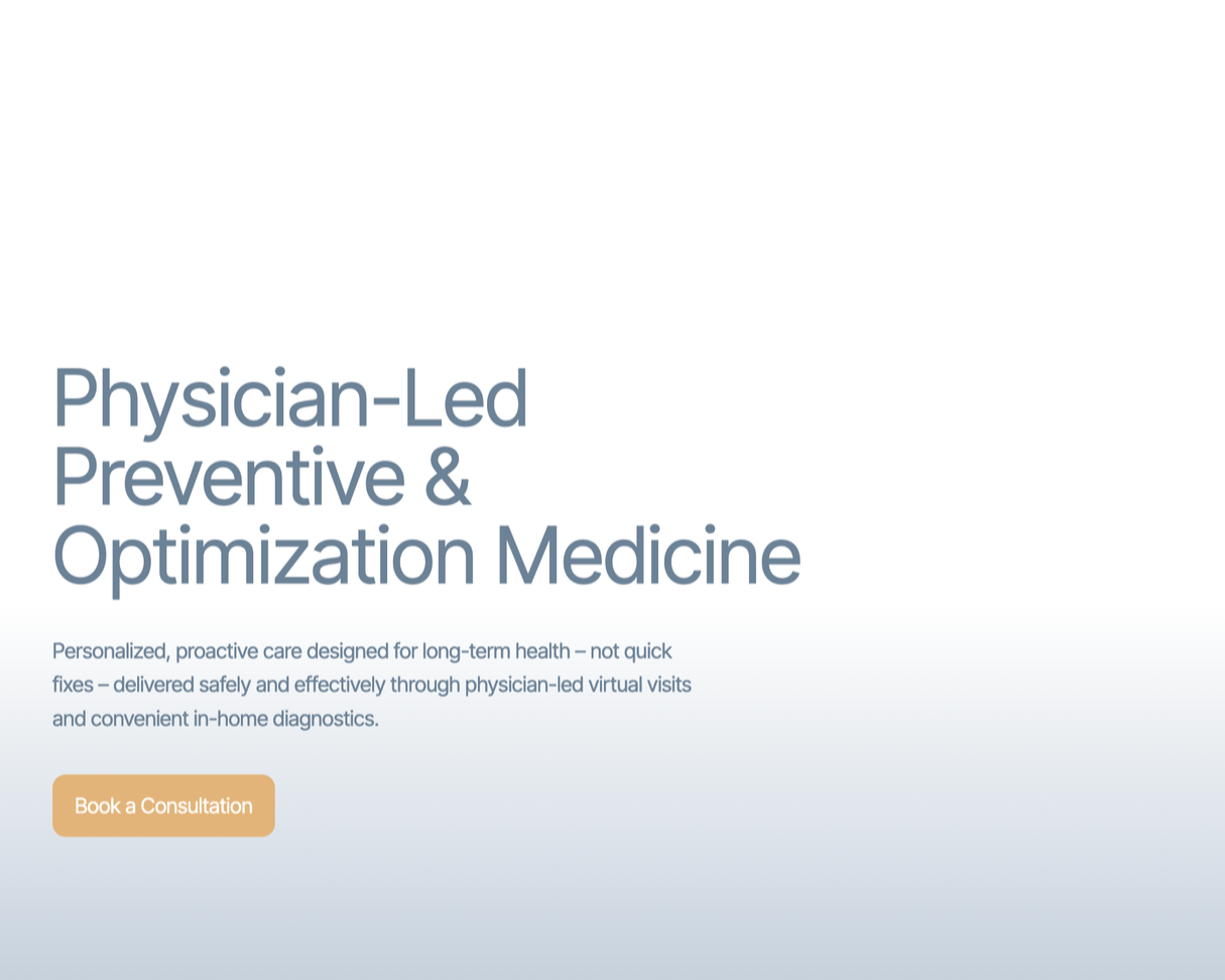 Original Badillo Longevity Lab homepage