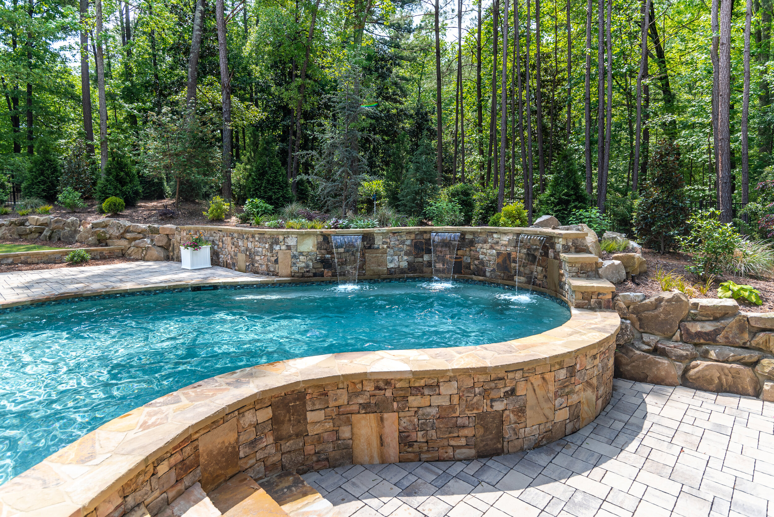 Farm House Project in Milton Pool Construction, Decking