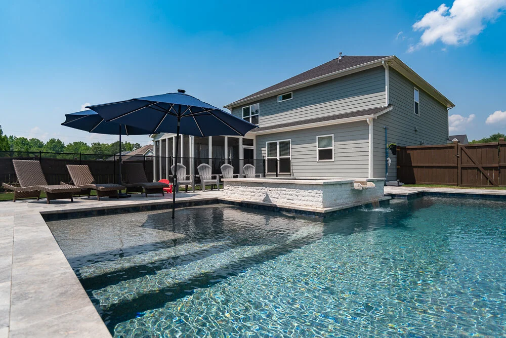 Simple and Bold Pool Design in Roswell, — Peach State Pool