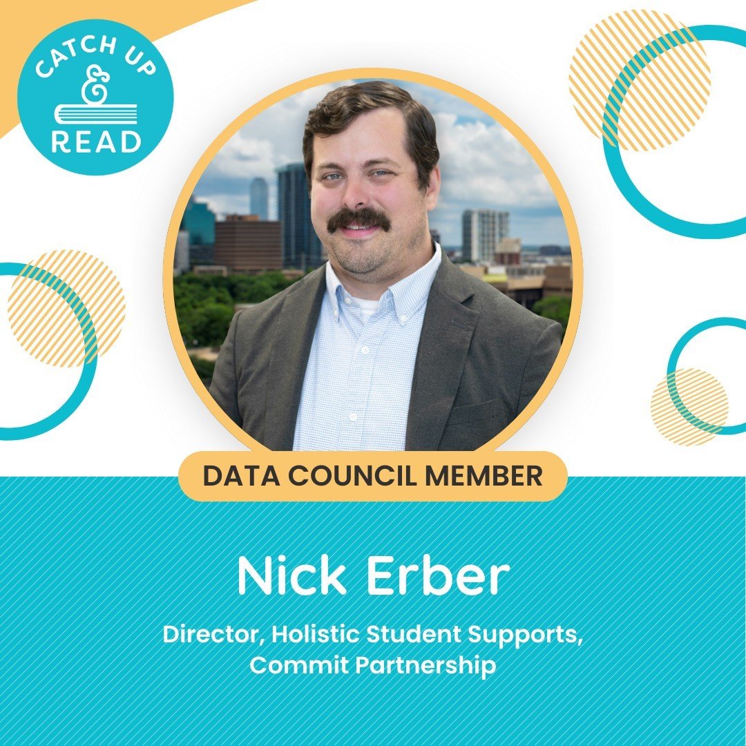 🙌✨ Gratitude in Action: Catch Up &amp; Read is grateful for Nick Erber, a valued Data Council member! 💛 With a strong belief in the power of education to create change, Nick is actively working to enhance literacy initiatives and improve educationa