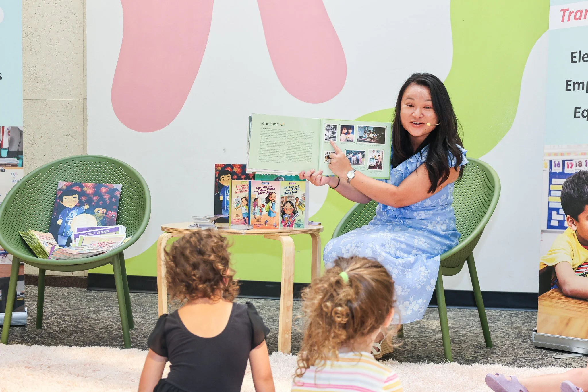 Today's Read Aloud took us from fields of wildflowers, to treasured jade bracelets, and under the glow of a moon lantern. 🌸🏮

Thank you to author Ha Dinh for sharing Where Wildflowers Grow, The Jade Bracelet, and The Moon Lantern with our young rea