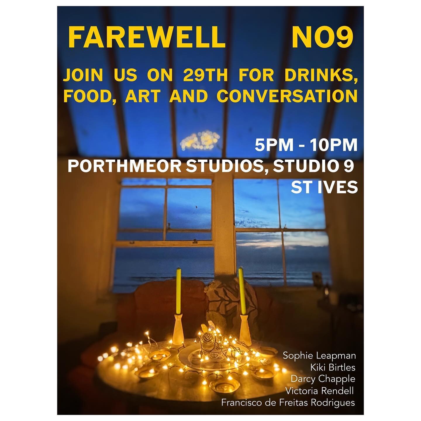 Join us tomorrow for open studios to celebrate the end of our 1 month residency at Studio 9 @porthmeorstudios. If you are around St Ives come say hi🌞

Really grateful for the opportunity to work in such an amazing space with such lovely and talented