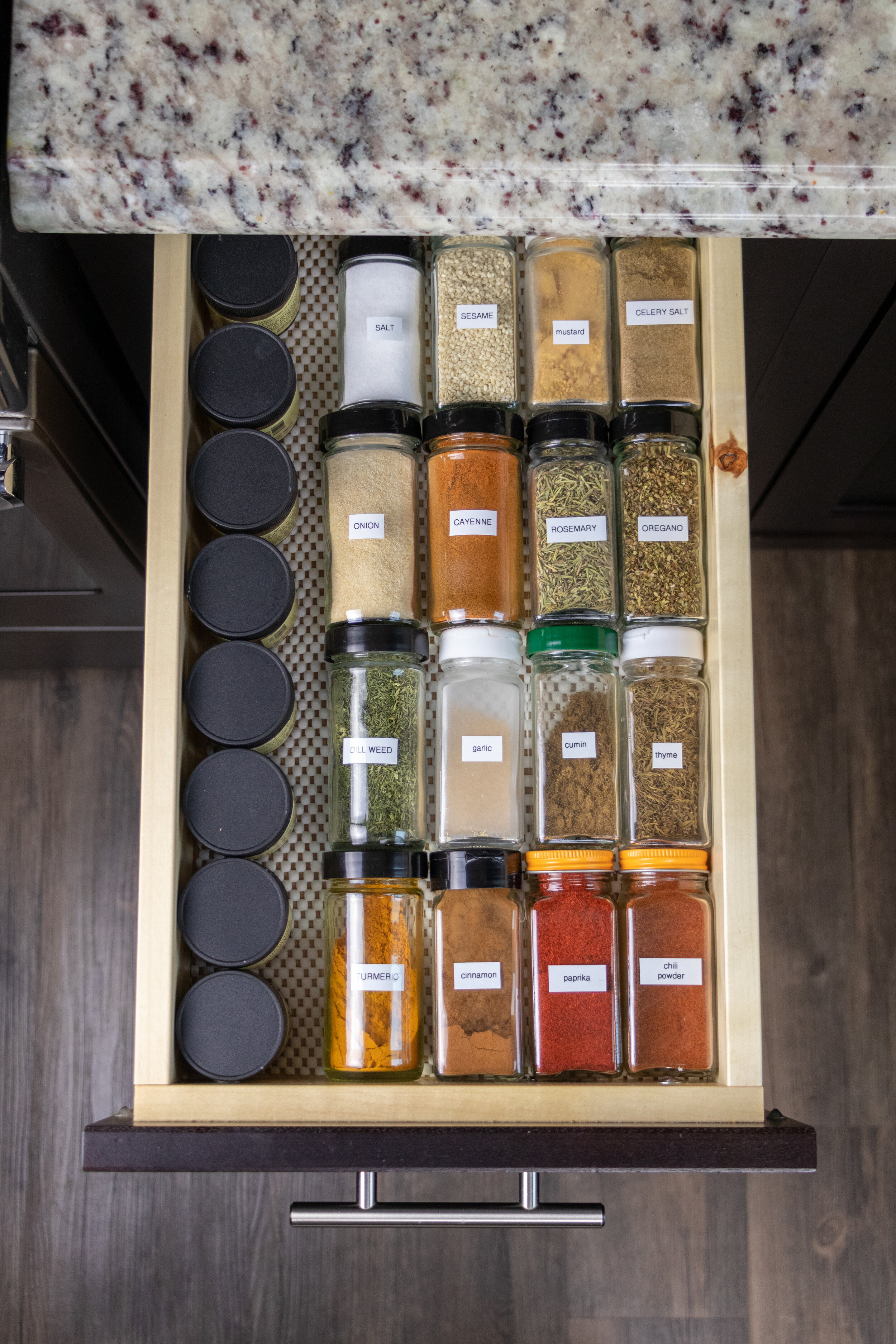 How To Organize A Spice Drawer - Step-By-Step Project