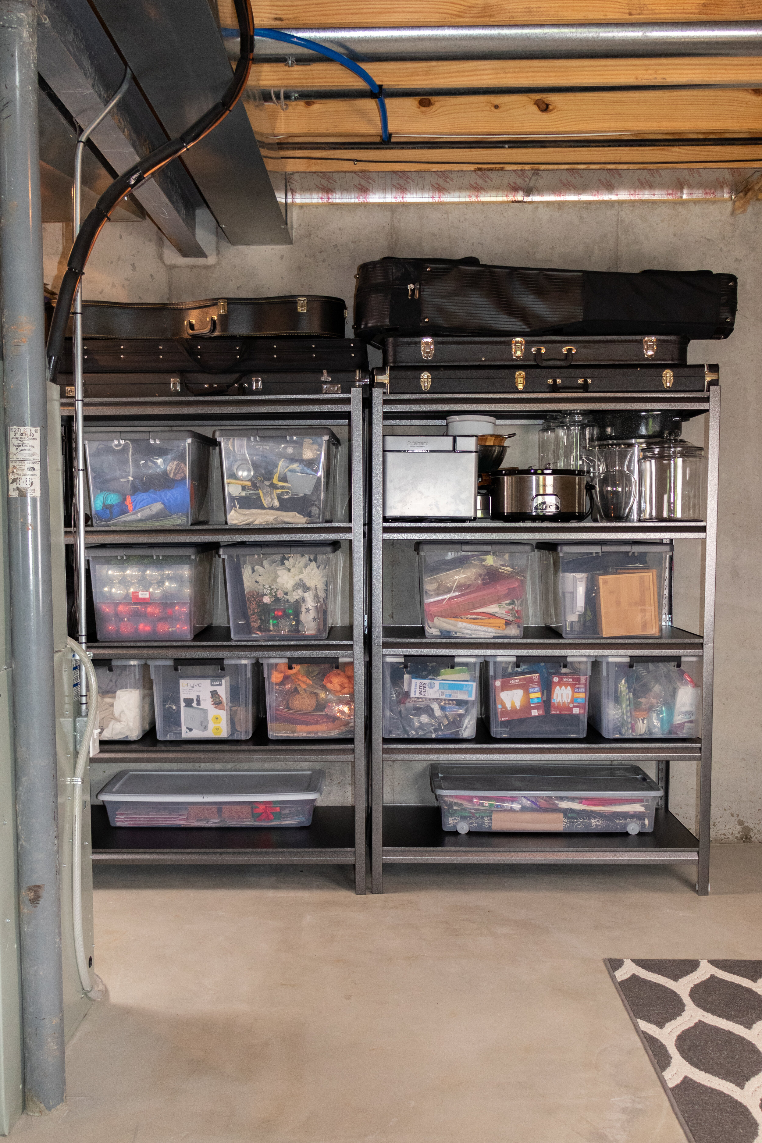 Basement Organization and Storage Ideas After Moving Into a New