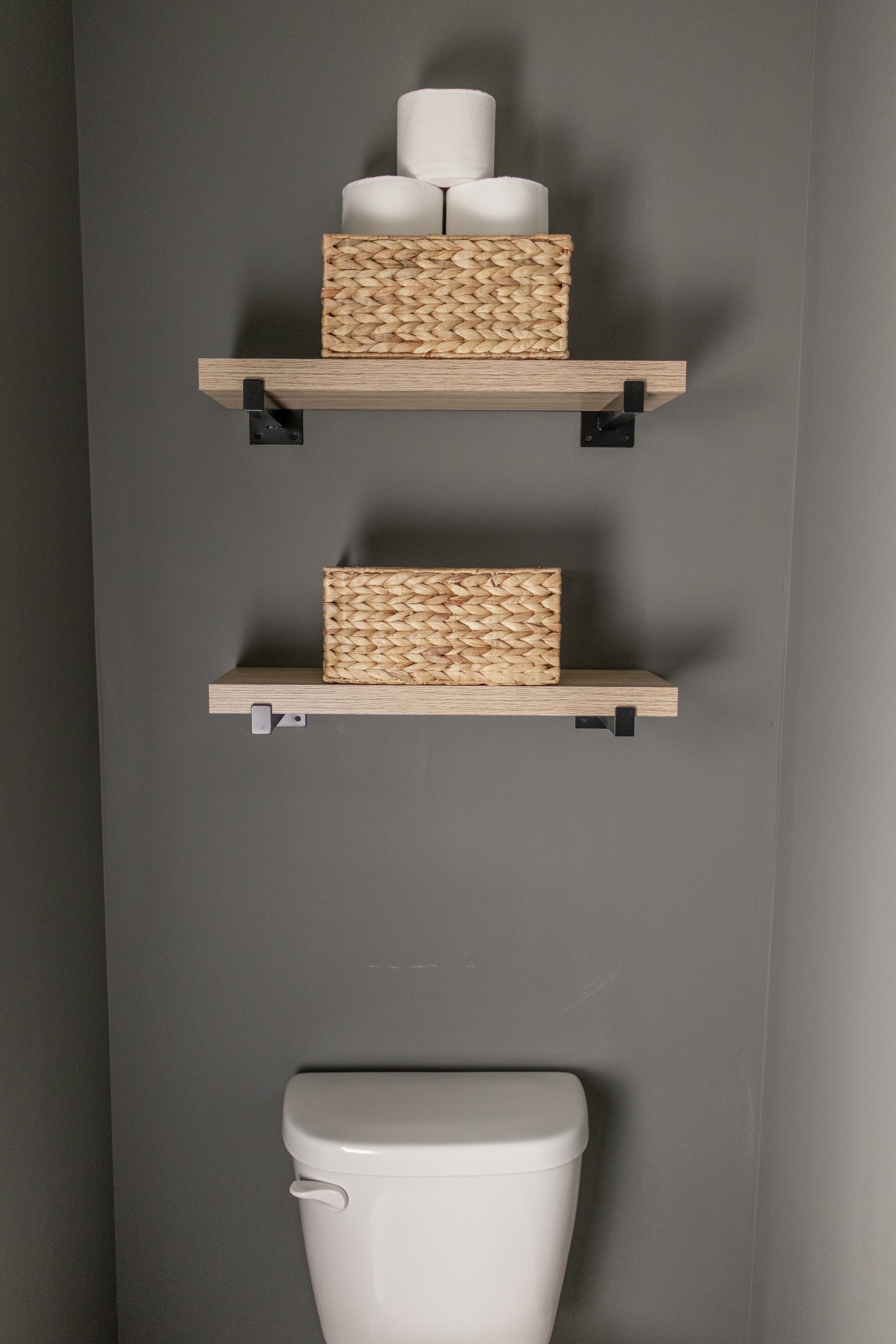 Floating Shelves Above The Toilet — Home with Marika