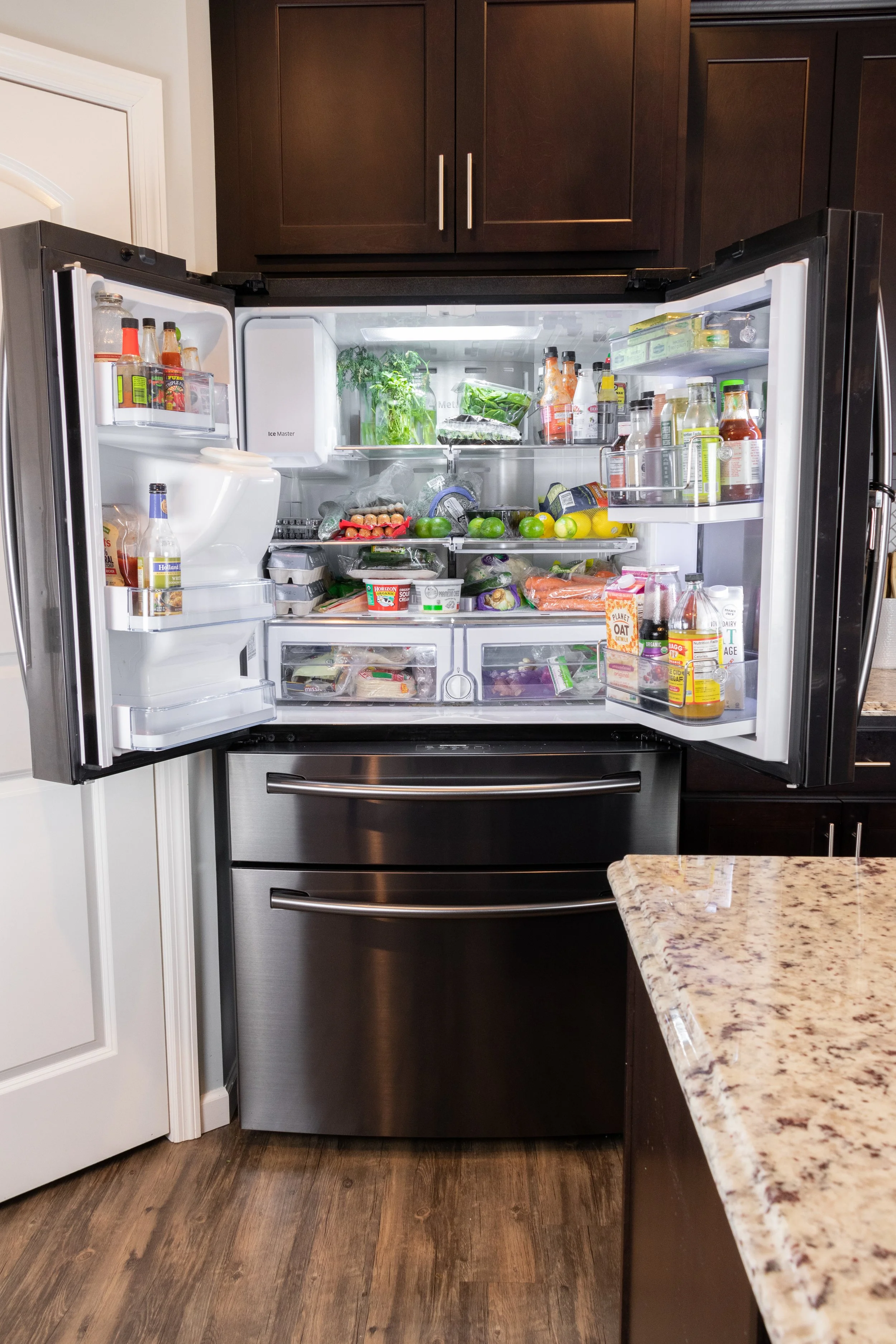 Organized Refrigerator Healthy