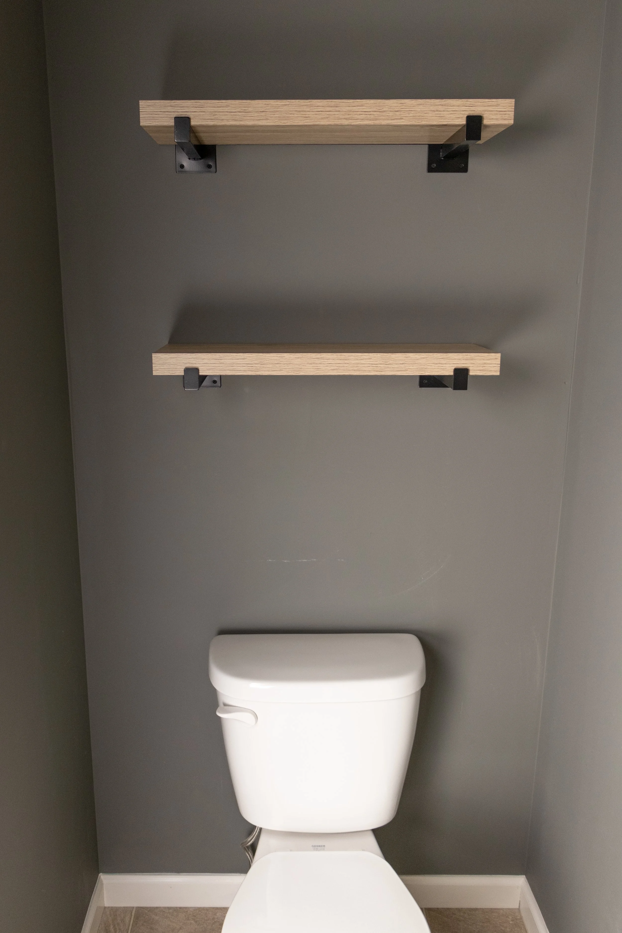 Floating Shelves Above The Toilet — Home with Marika