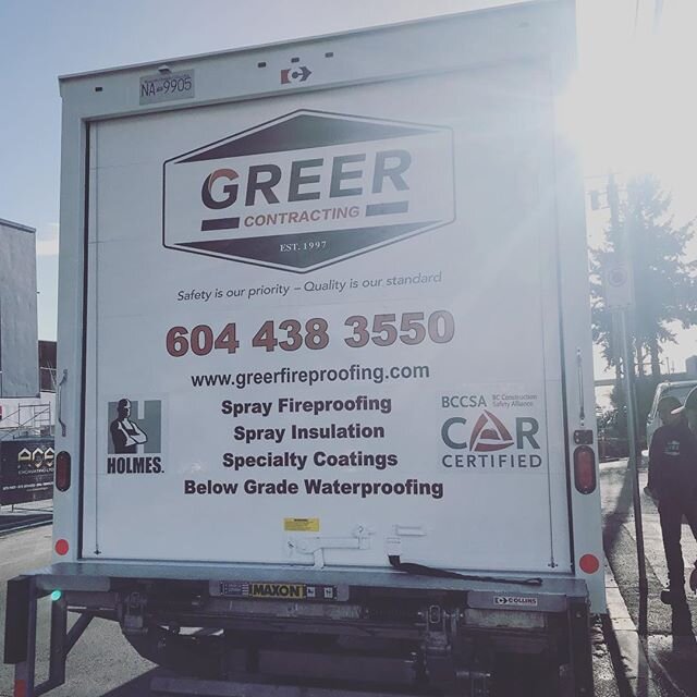 Greer Spray Foam Ltd. and Greer Contracting Ltd.  If it can be sprayed, we probably spray it. #commercial #industrial #construction #fireproofing #coatings #airbarriers #sprayfoam #sprayinsulation #vancouver #waterproofing