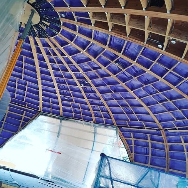 Great Northern Way Pavillion... Beautiful but oddly shaped building, no way to better insulate than Walltite Eco v3 #walltite #thegoodstuff #industryleaders #quality #construction #buildvancouver #commercial #spayfoam #foam #insulationfoam