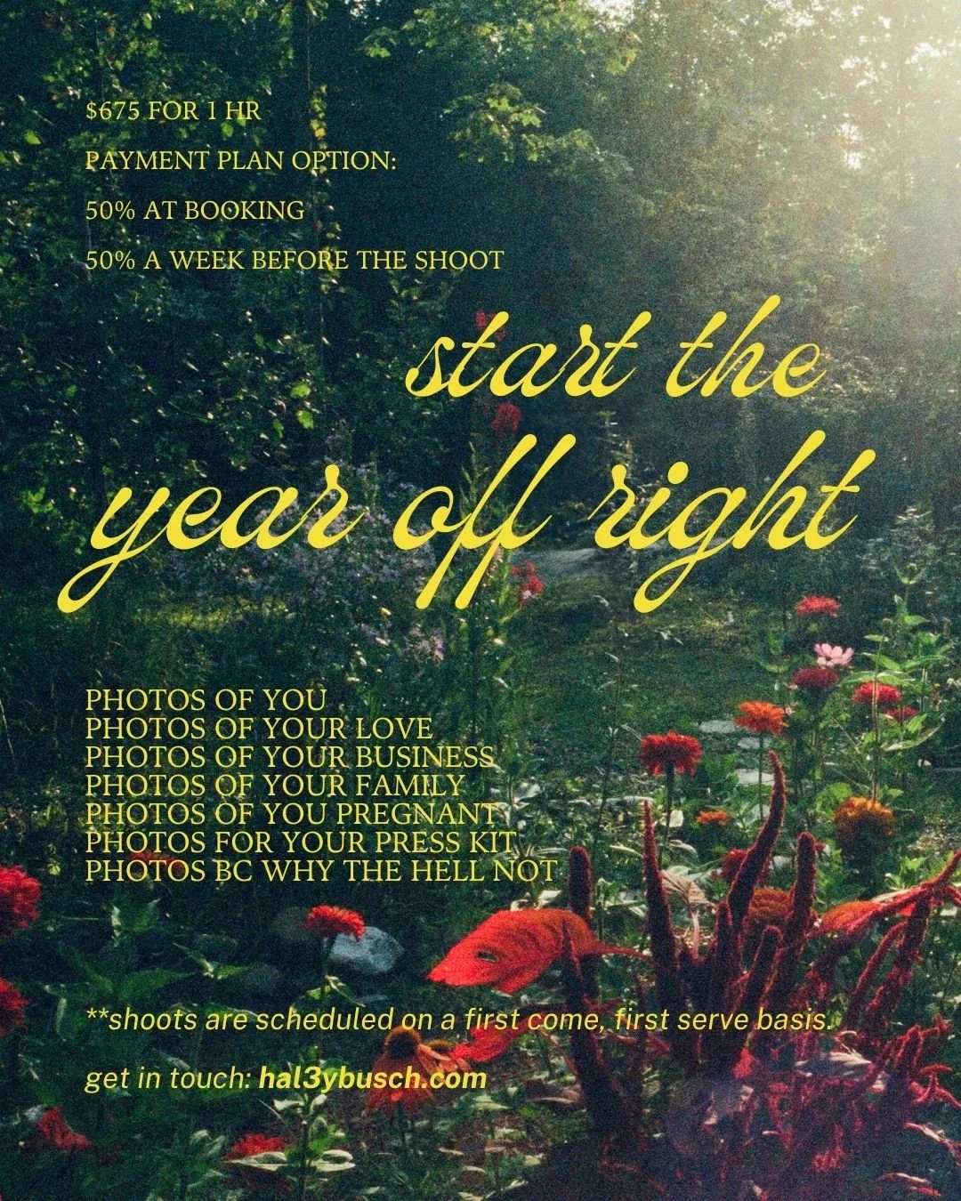 mini session - ✰ payment plan ✰