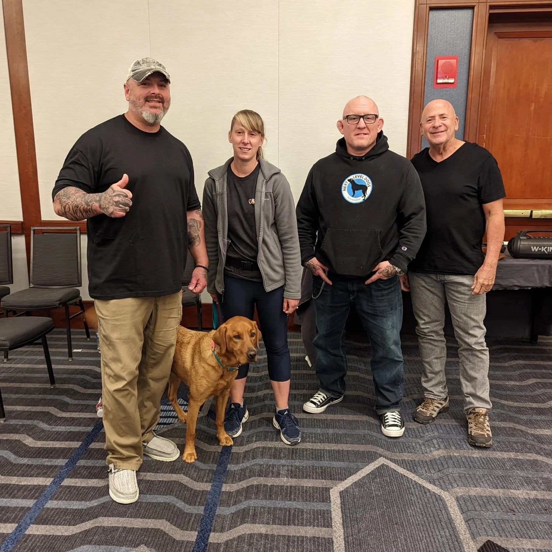 Shannon with Larry Krohn, Jay Jack, and Joel Silverman