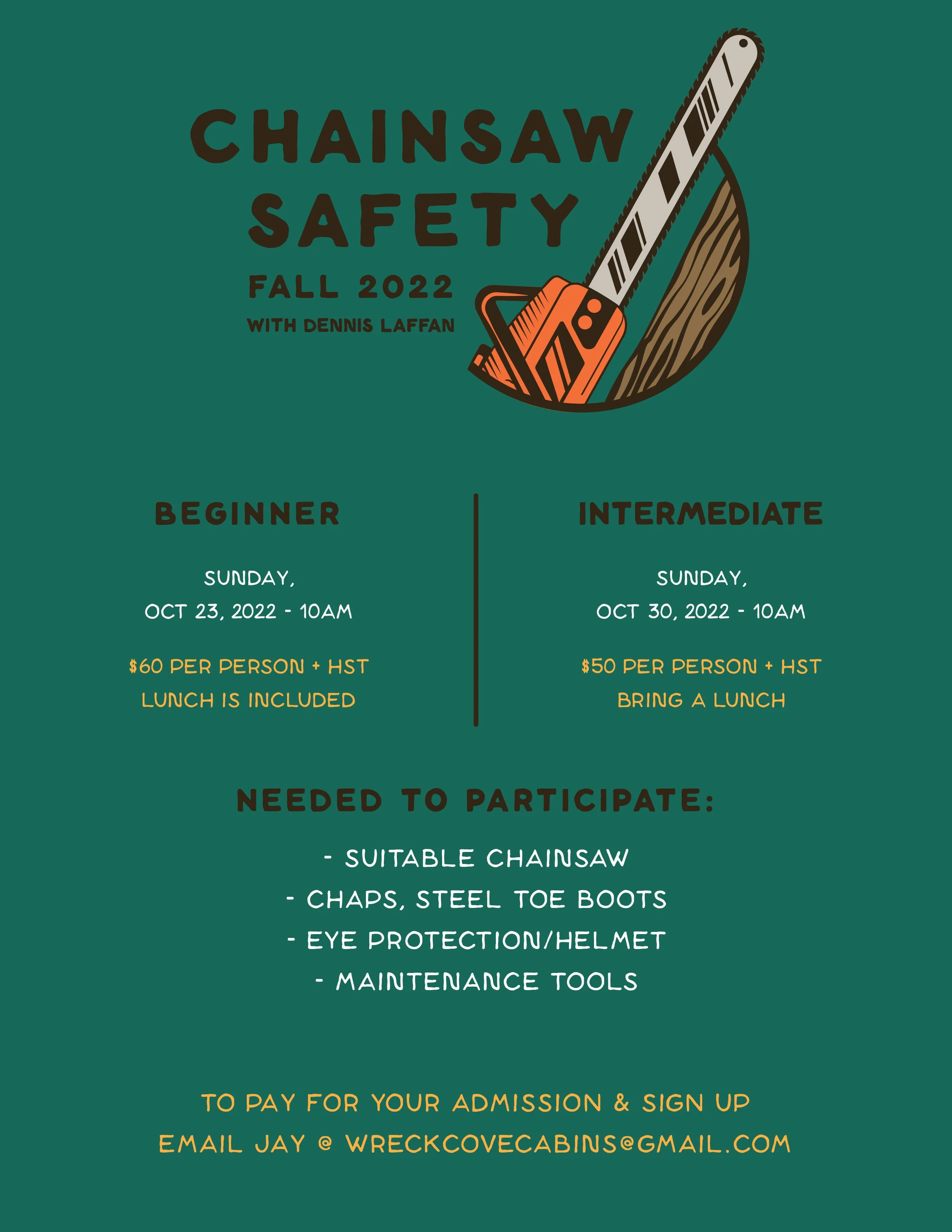 Chainsaw Safety Classes