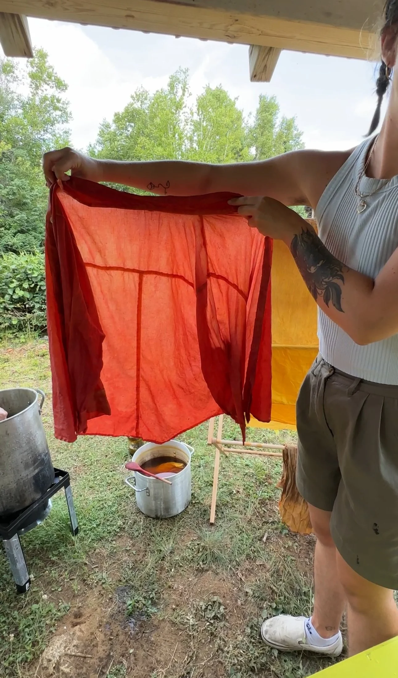 Vintage clothes brought to dye!