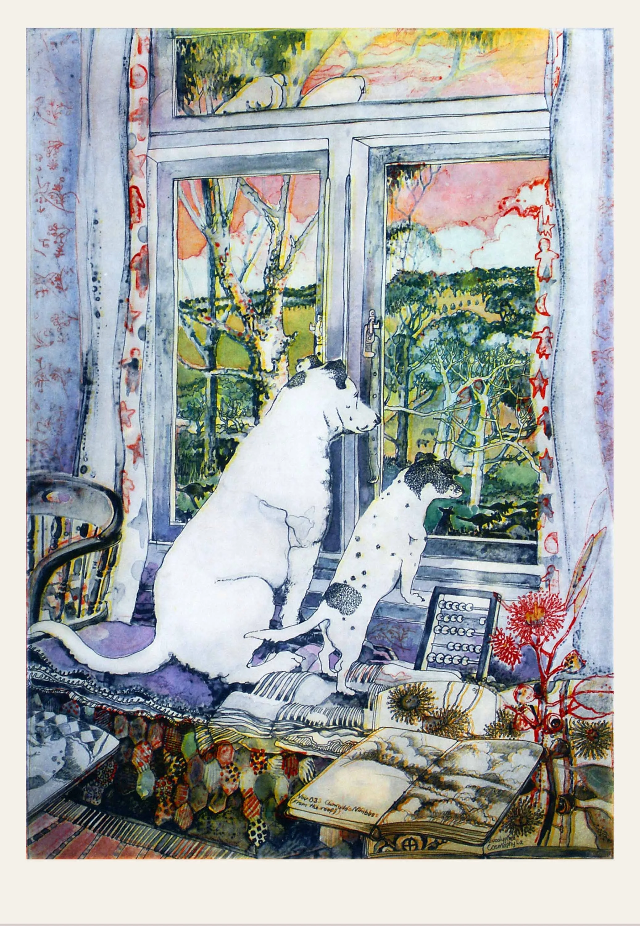Albert and Milly count the roos - magnification..jpg
