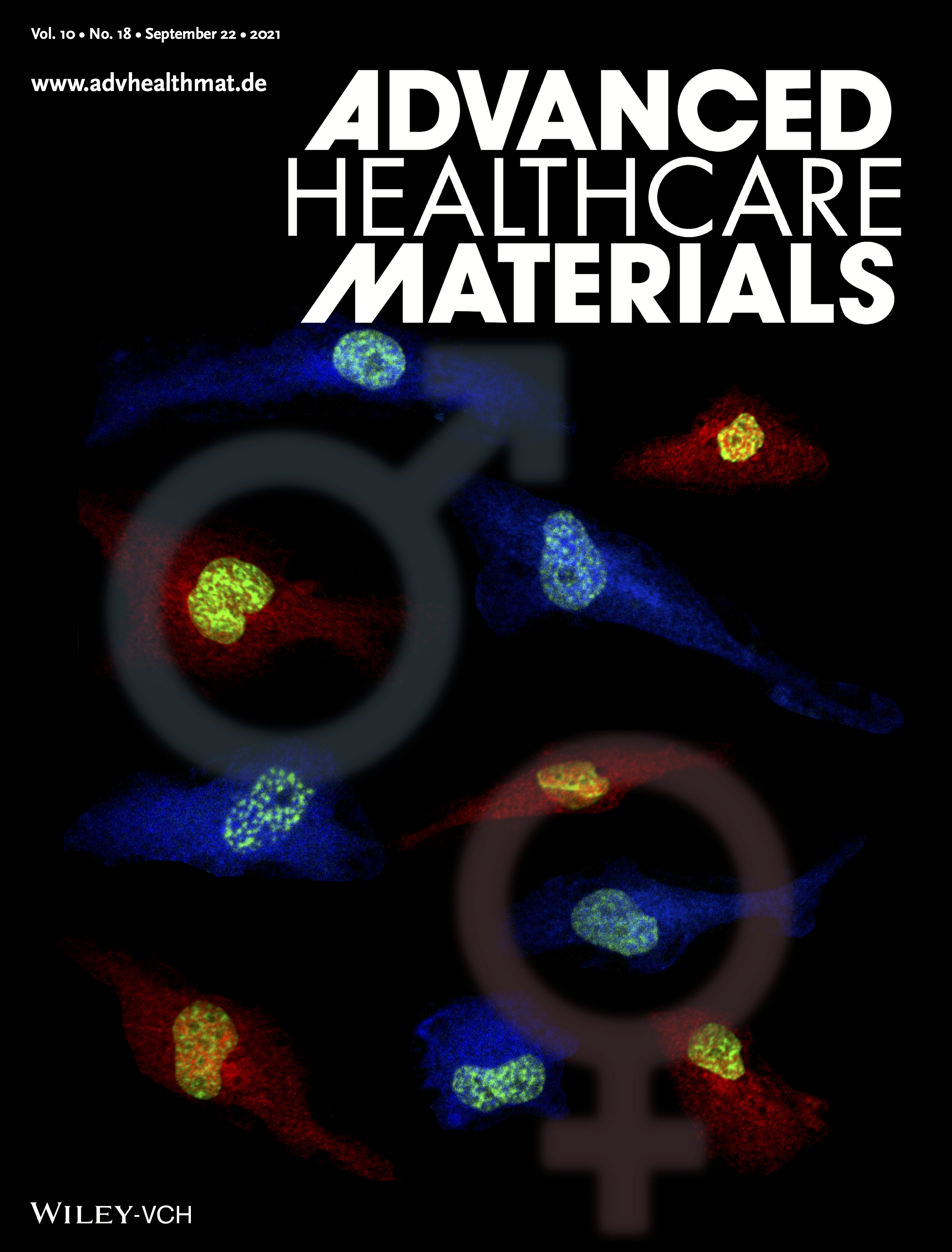 Bryan’s article is highlighted as cover art in Advanced Healthcare Materials