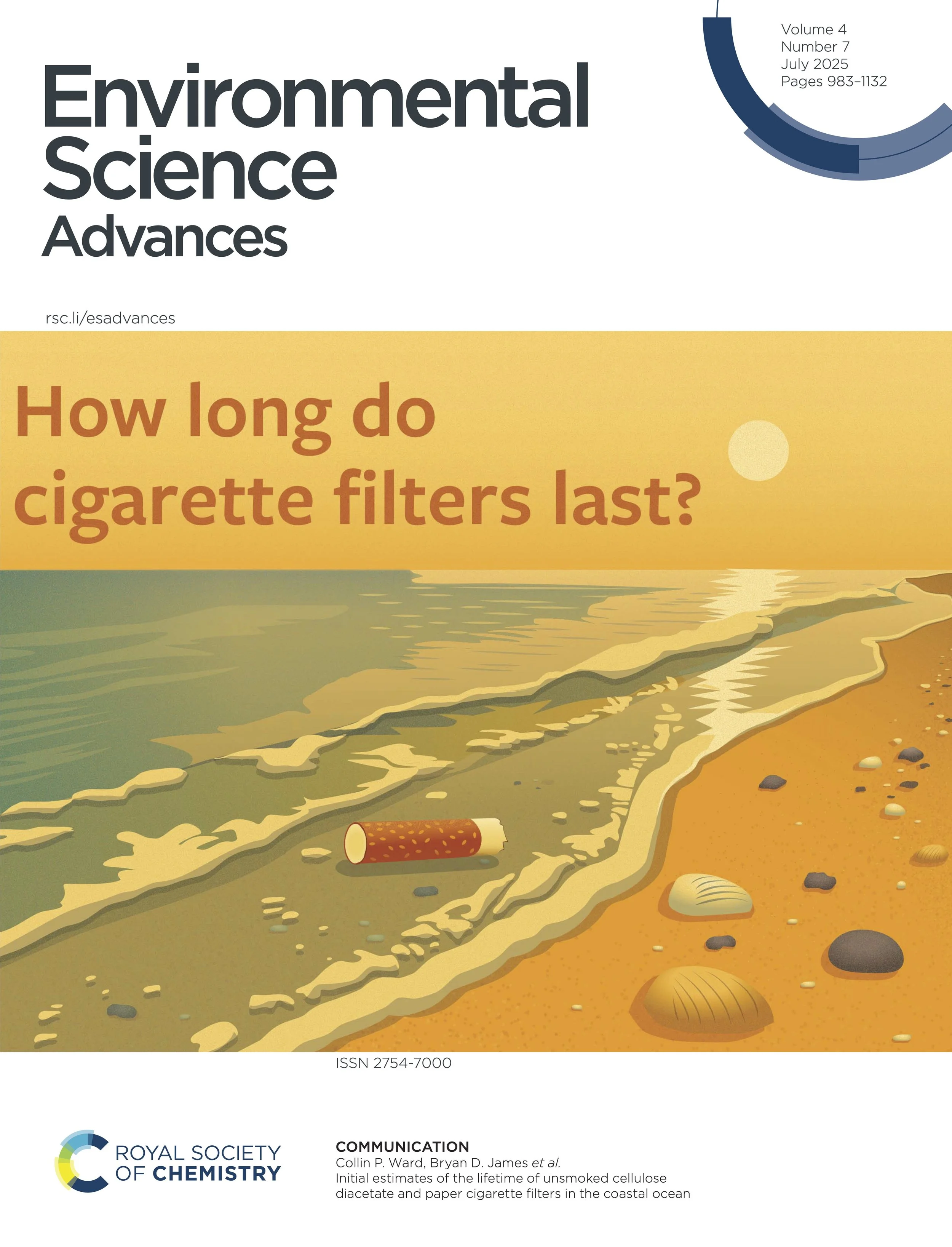 Bryan’s paper selected for journal cover
