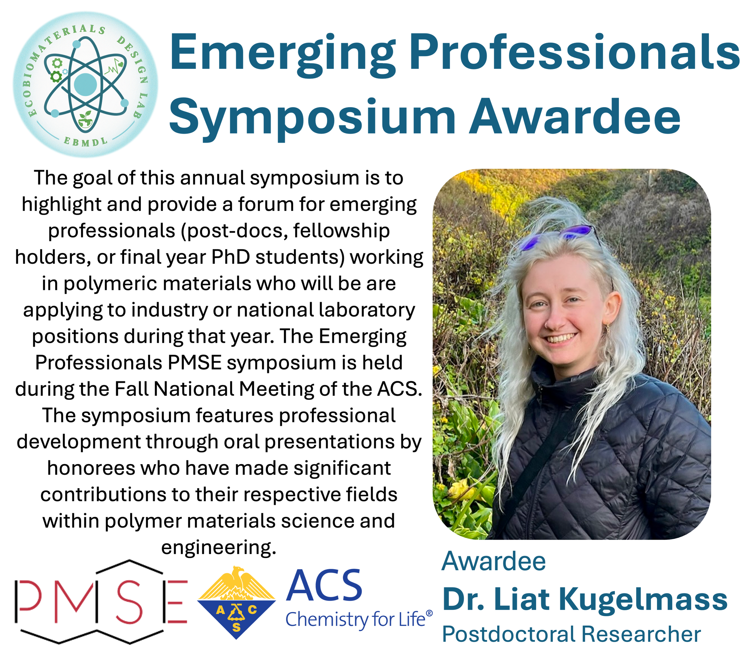 Liat selected for the PMSE Emerging Professionals Symposium