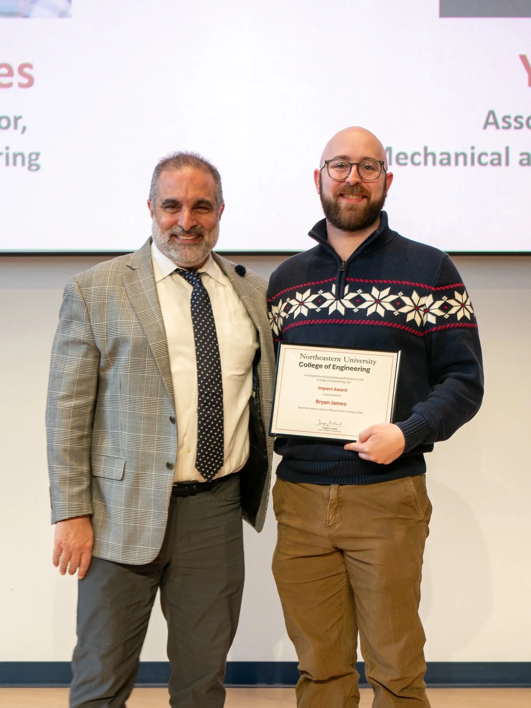 Bryan receives COE Impact Award! 