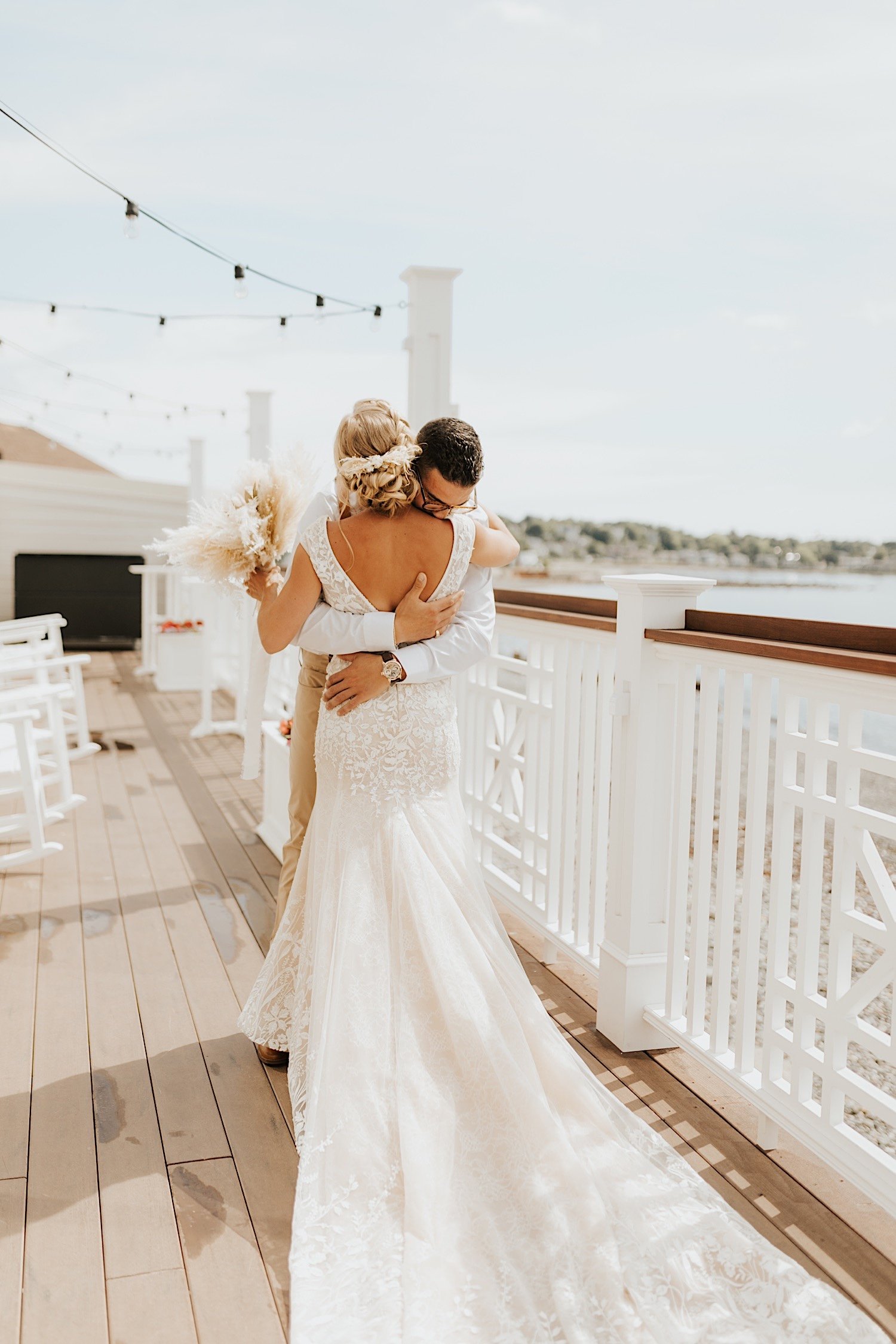 The oceanview of Nahant wedding