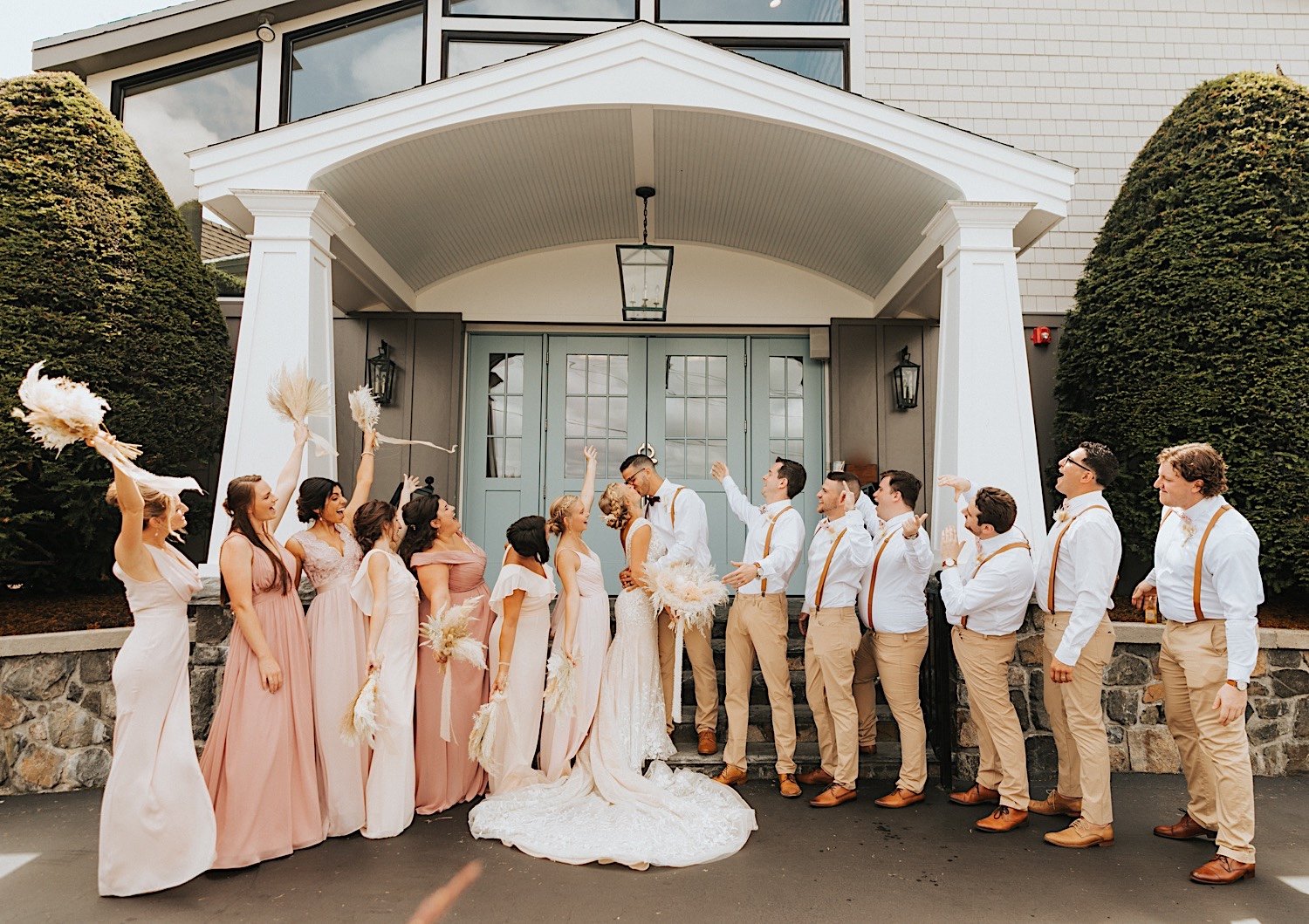 The oceanview of Nahant wedding