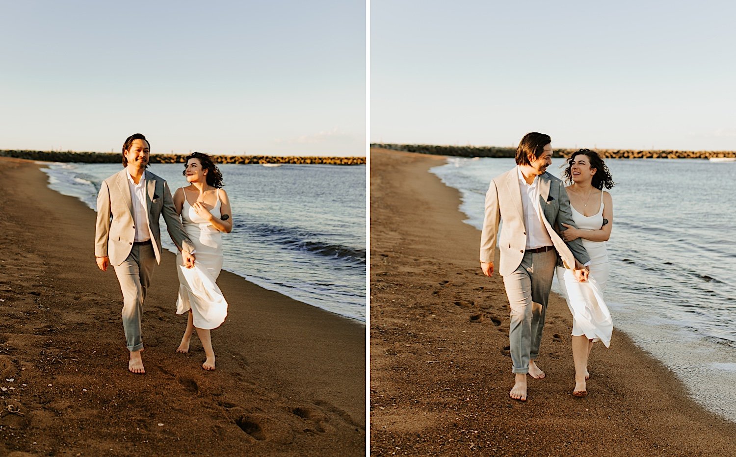 newburyport and plum island beach elopement photos