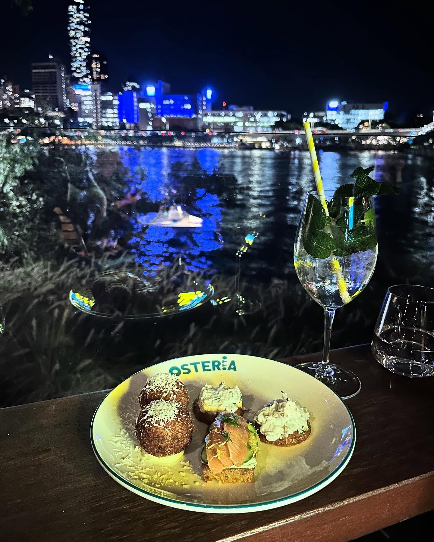 | for something a little more casual, though still with the unbeatable city views, @OTTOBrisbane&rsquo;s riverside Osteria is perfect. ✨

#OneBiteAtATime #OTTOBrisbane #Brisbane