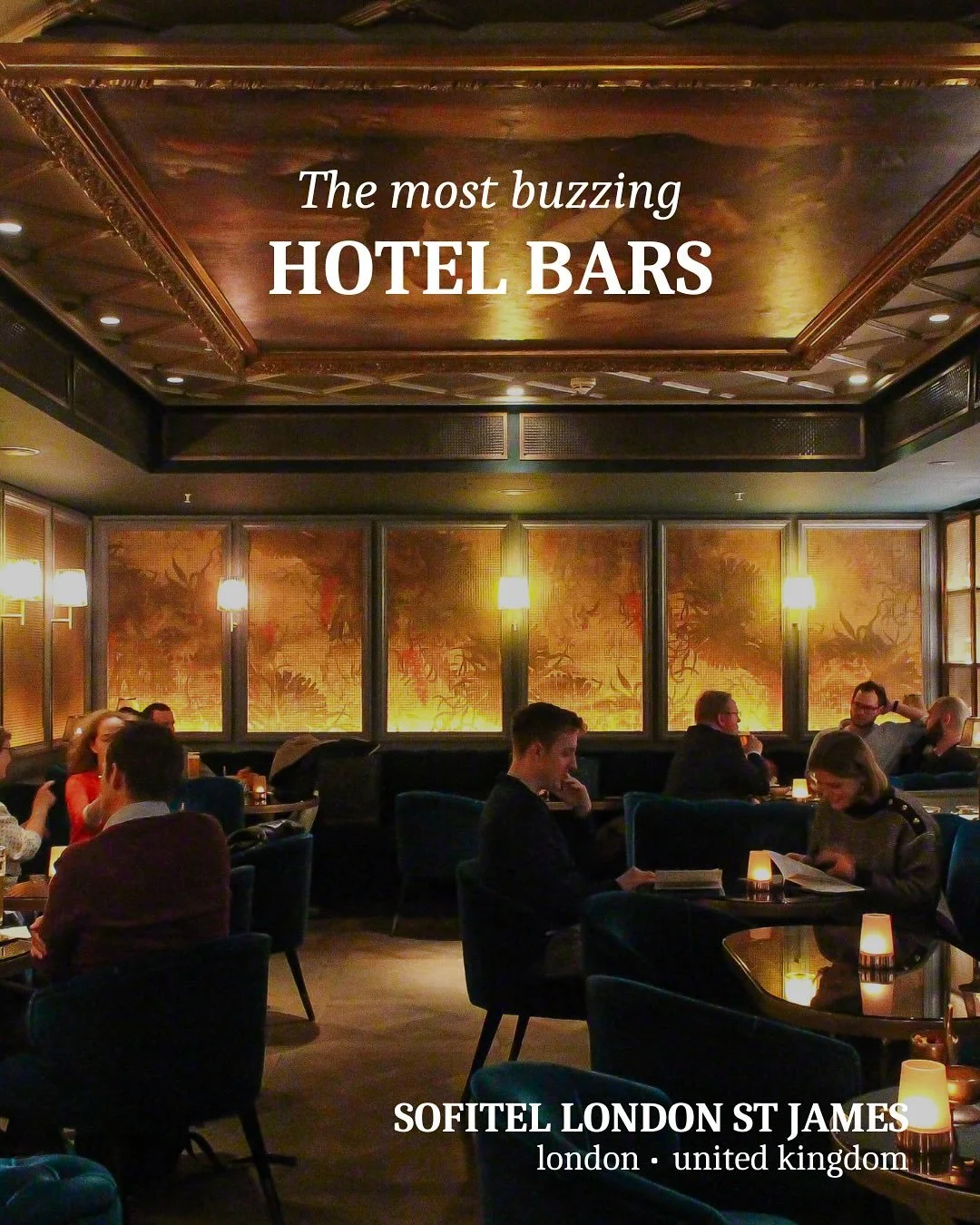 | not just a place to stay, these hotel bars are buzzing with energy and cocktails worth lingering for. ✨

Which are you adding to your bucket list? #TheLuxeHotelier

featured: @themurrayhk @25hourshotels_copenhagen @fairmontwp @emporiumhotels @macq0