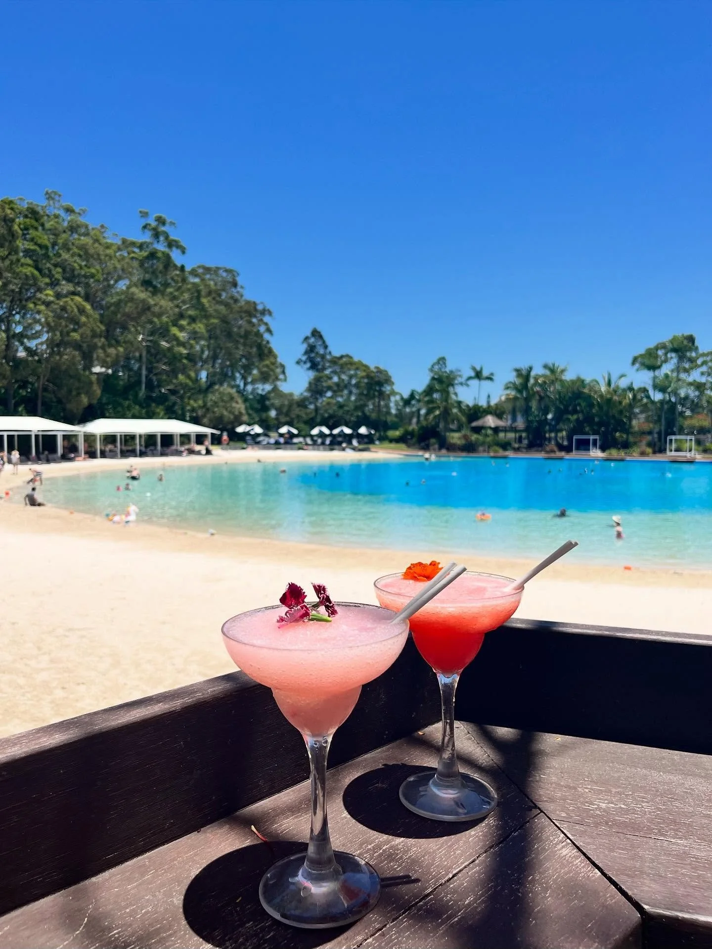 | the clouds parted, the sun was shining; there was nowhere better to spend the day than at @InterContinentalSanctuaryCove&rsquo;s Lagoon Beach Club. 

With frozen cocktails (watermelon daiquiri or cosmopolitan anyone?) and classic poolside favourite