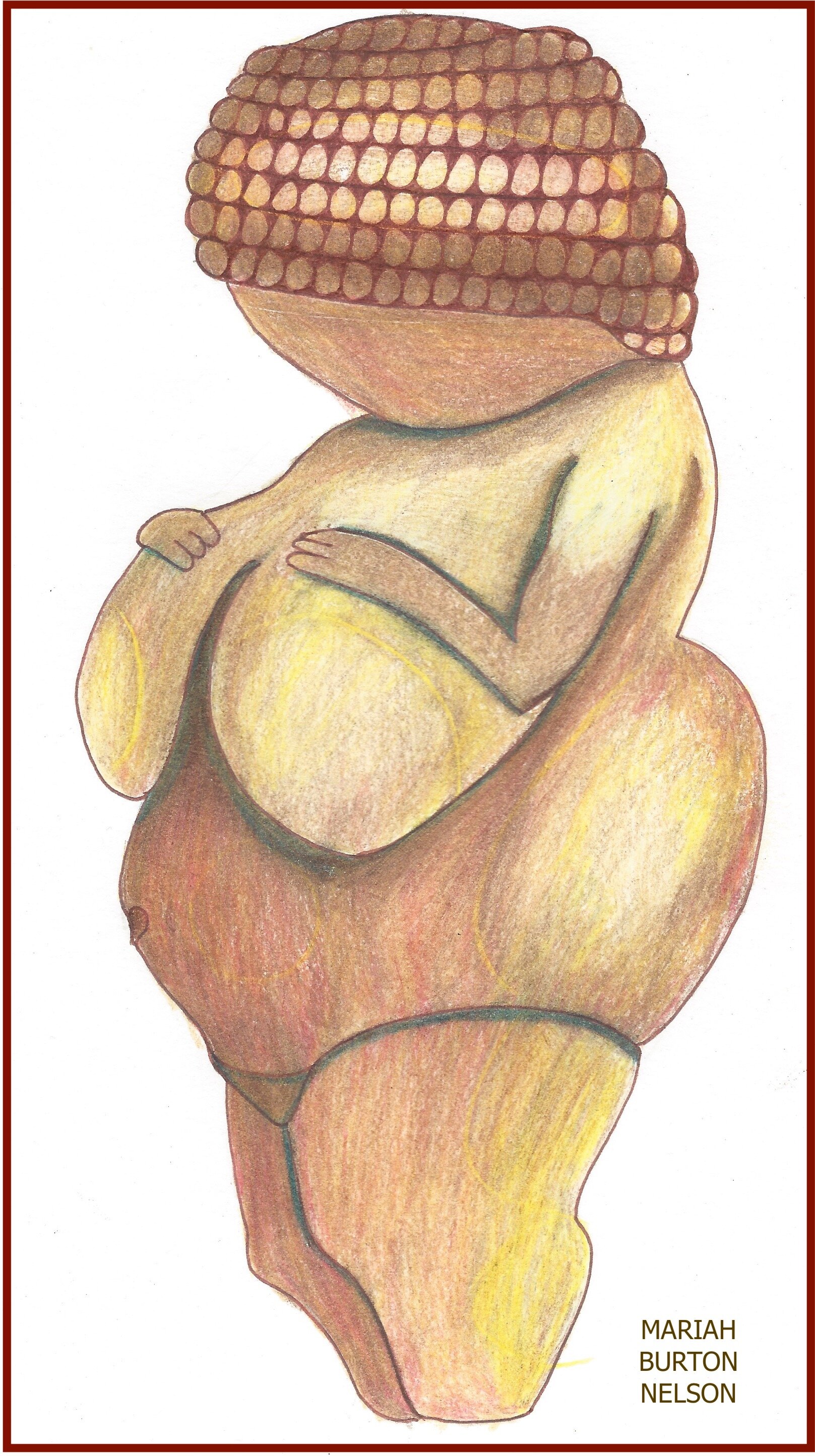 "Venus of Willendorf," Austria, 23,000 BCE. When humans started making art, this is what they made.