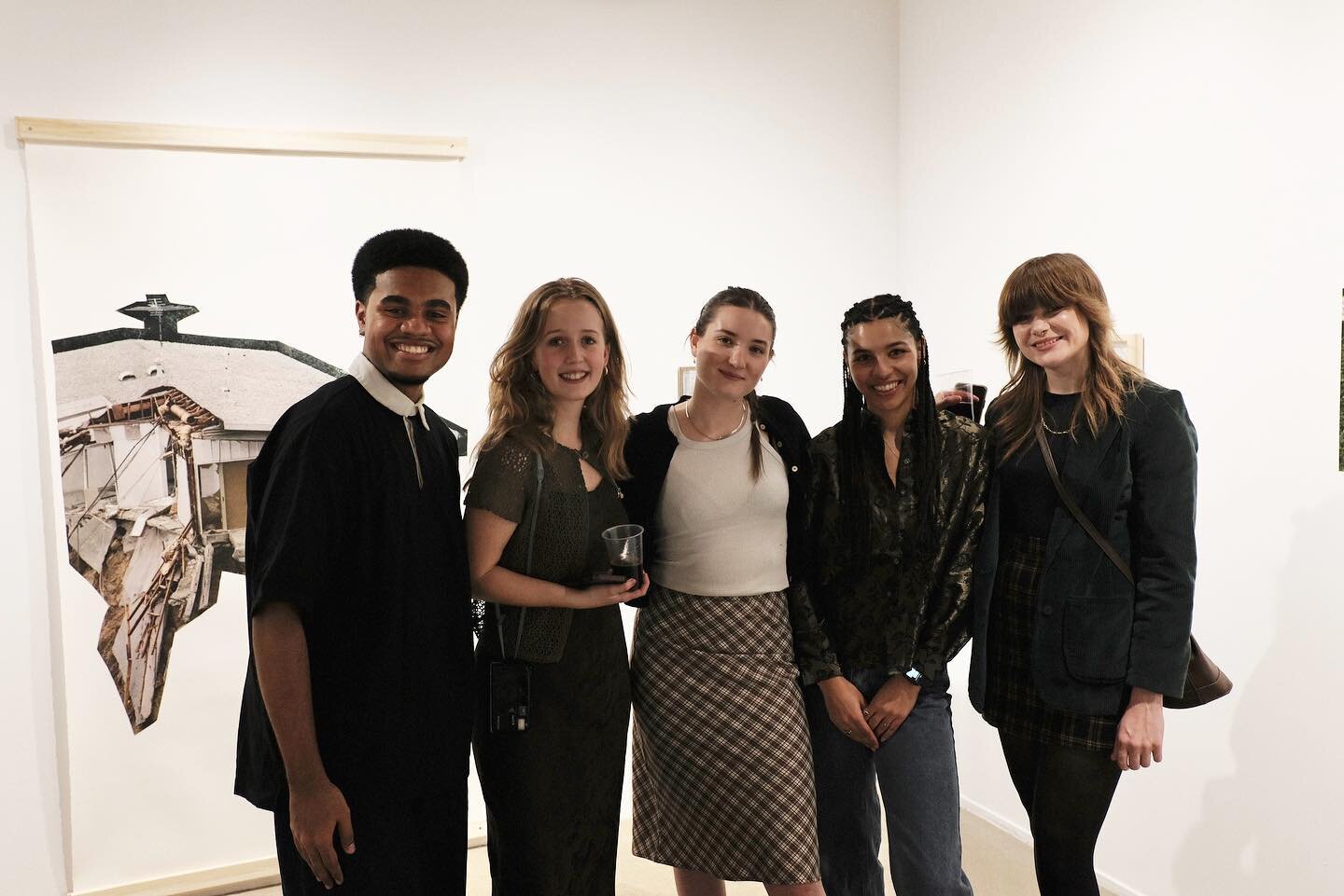 Thank you to everyone who came to the &ldquo;I Used Tape &amp; Glue&rdquo; opening reception!!!! And big congratulations to the artists @__kaylaward__ @aanikoobijigan @molly_steels_photography @r8him @peytonkeelercox and the wonderful curator @hansom