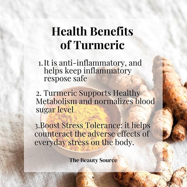 Turmeric : 🌿Nature&rsquo;s Healer

By now many of you know that turmeric and curcumin are anti-inflammatory, but what else can turmeric do for us?

Here are 5 benefits you need to know!

1.Turmeric Supports Weight Loss: Curcumin can positively influ