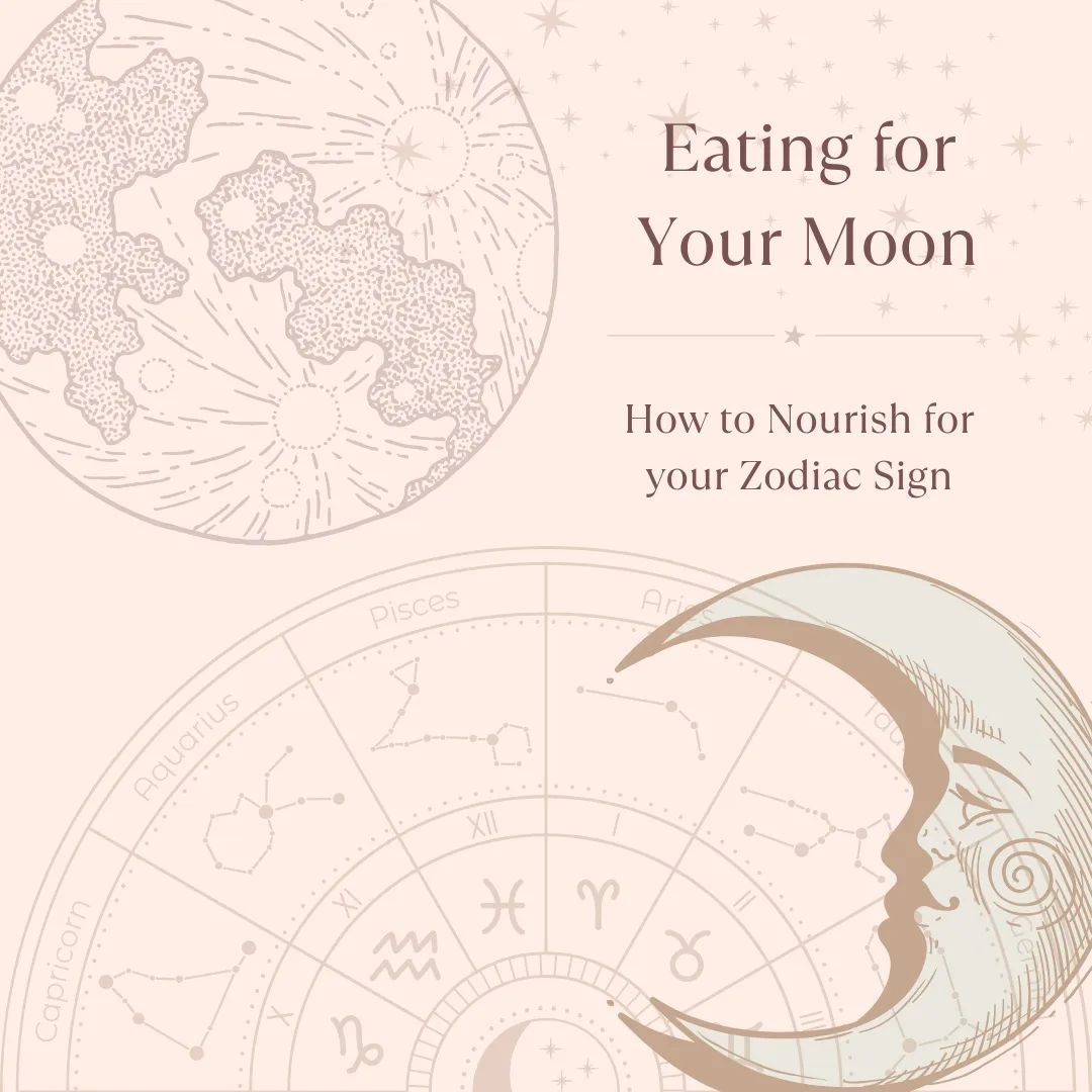 🌒Nourishing for your moon is a way to consider your body's physical, emotional and spiritual needs by eating foods that align with what sign your moon is in. 🌘

🌙If you're interested in learning more about yourself through medical astrology, join 