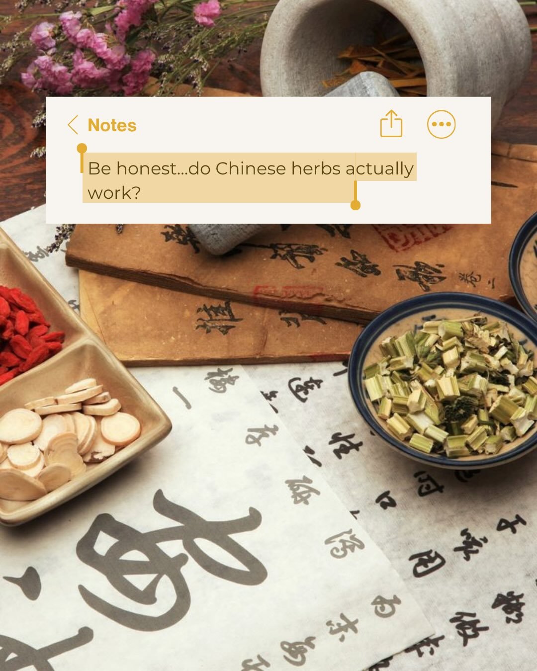 Experience the healing power of Chinese herbs with William&rsquo;s expert care. 

Book a Traditional Chinese Medicine Consult to receive an assessment and prescription to help support your health. Trust us, there&rsquo;s a reason Chinese herbs have b