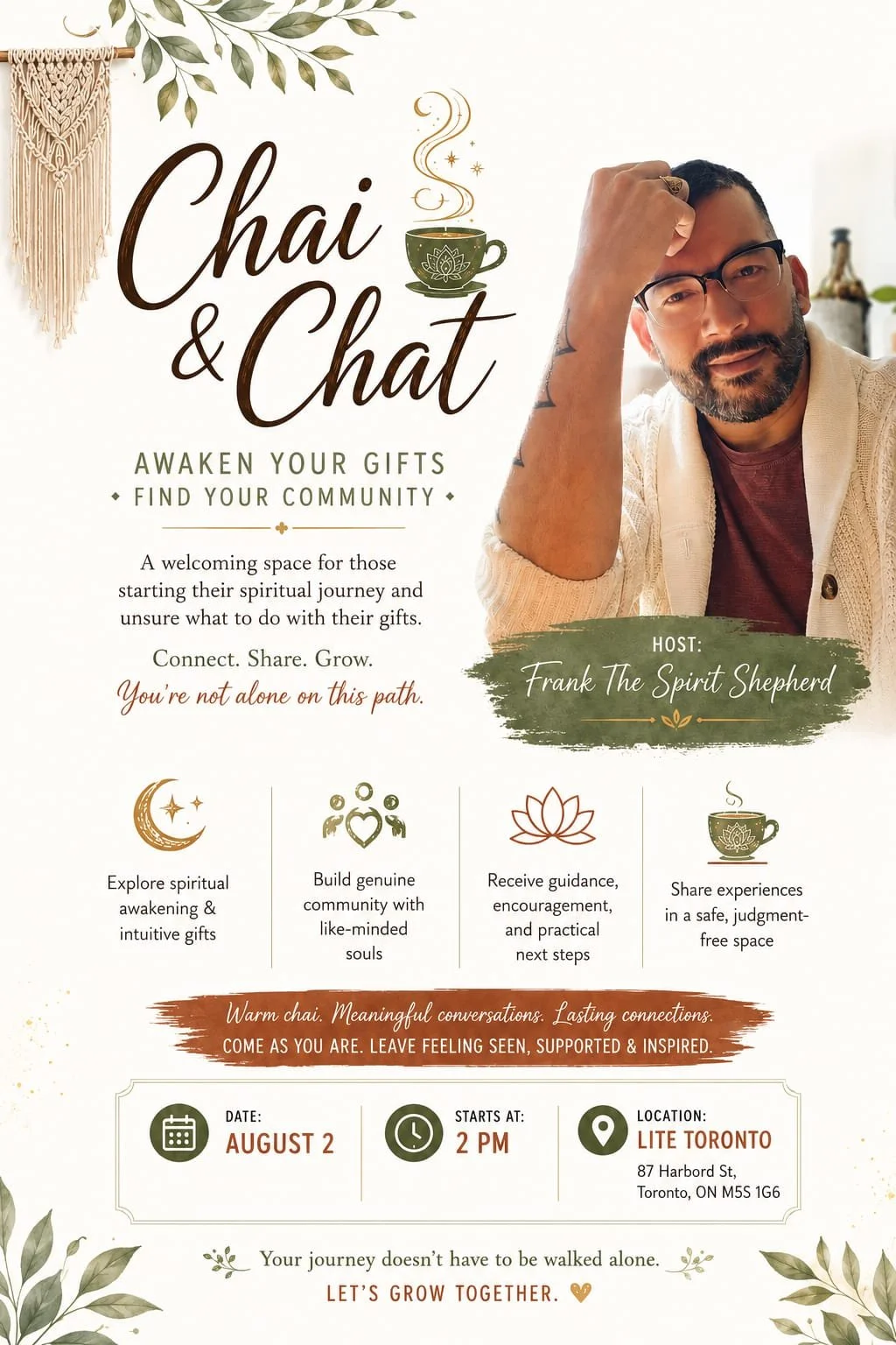 Chai &amp; Chat with Frank the Spirit Shepherd