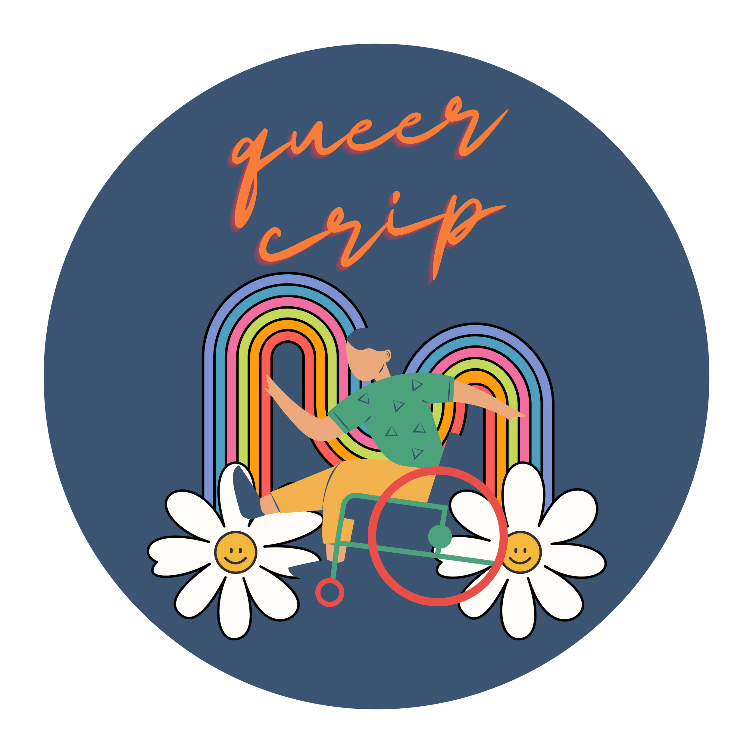 QUEER CRIP Vinyl Stickers