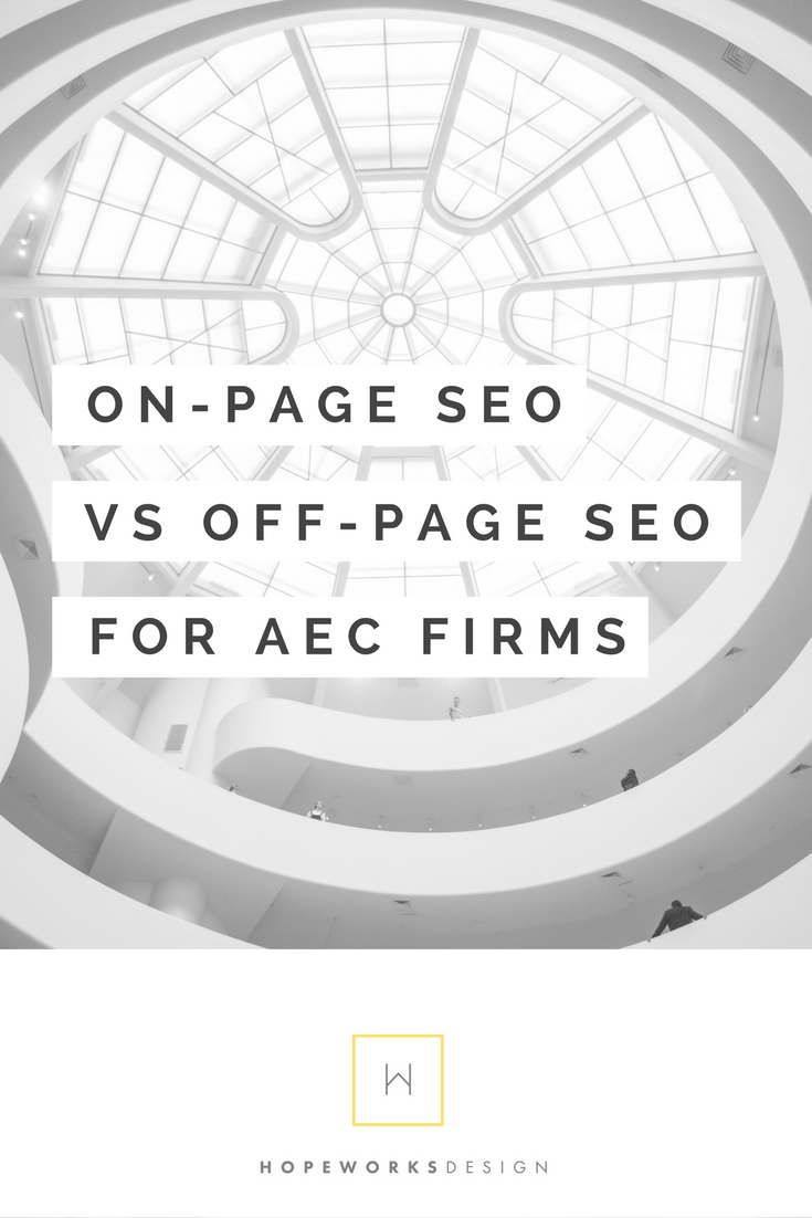 What is On-Page and Off-Page SEO for AEC