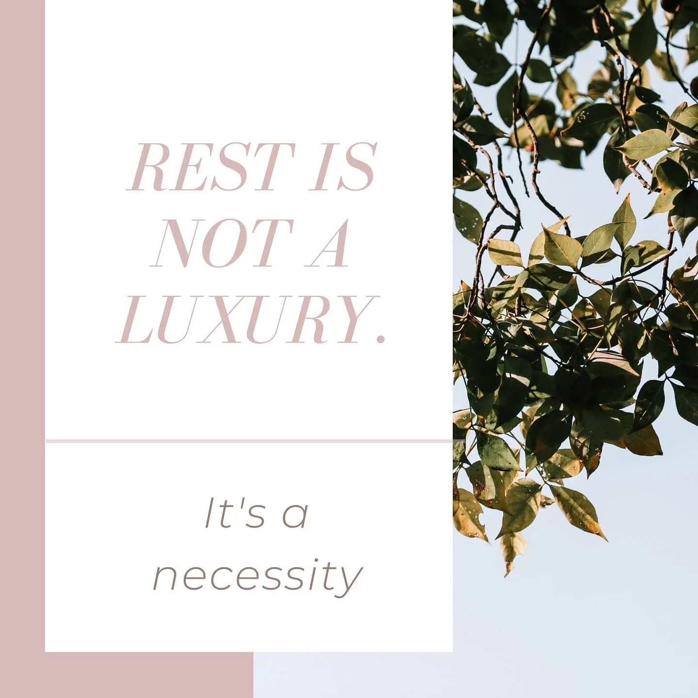Resting should not be treated as a reward or a treat. It's an integral part of human health and performance optimisation. When we become ill, we can meet the concept of needing to rest more with so much resistance because this goes against our modern