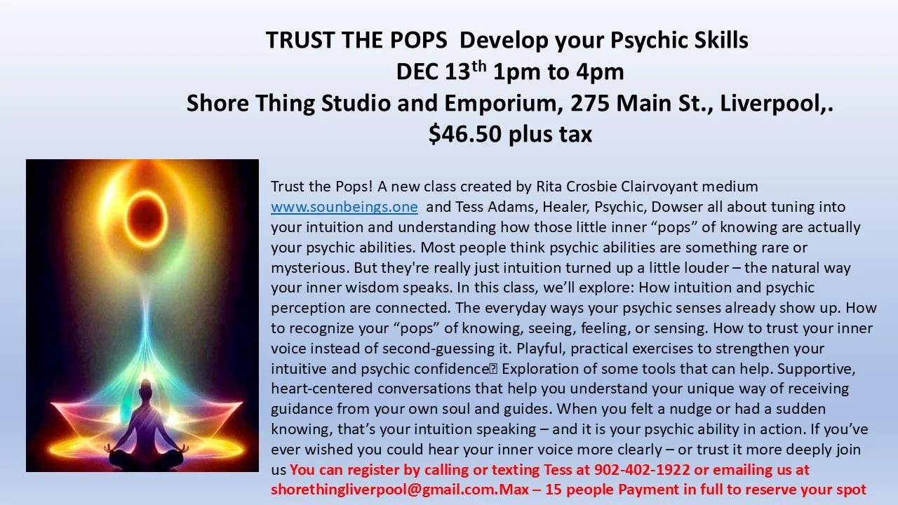 TRUST THE ' POPS' Develop your Psychic Skills