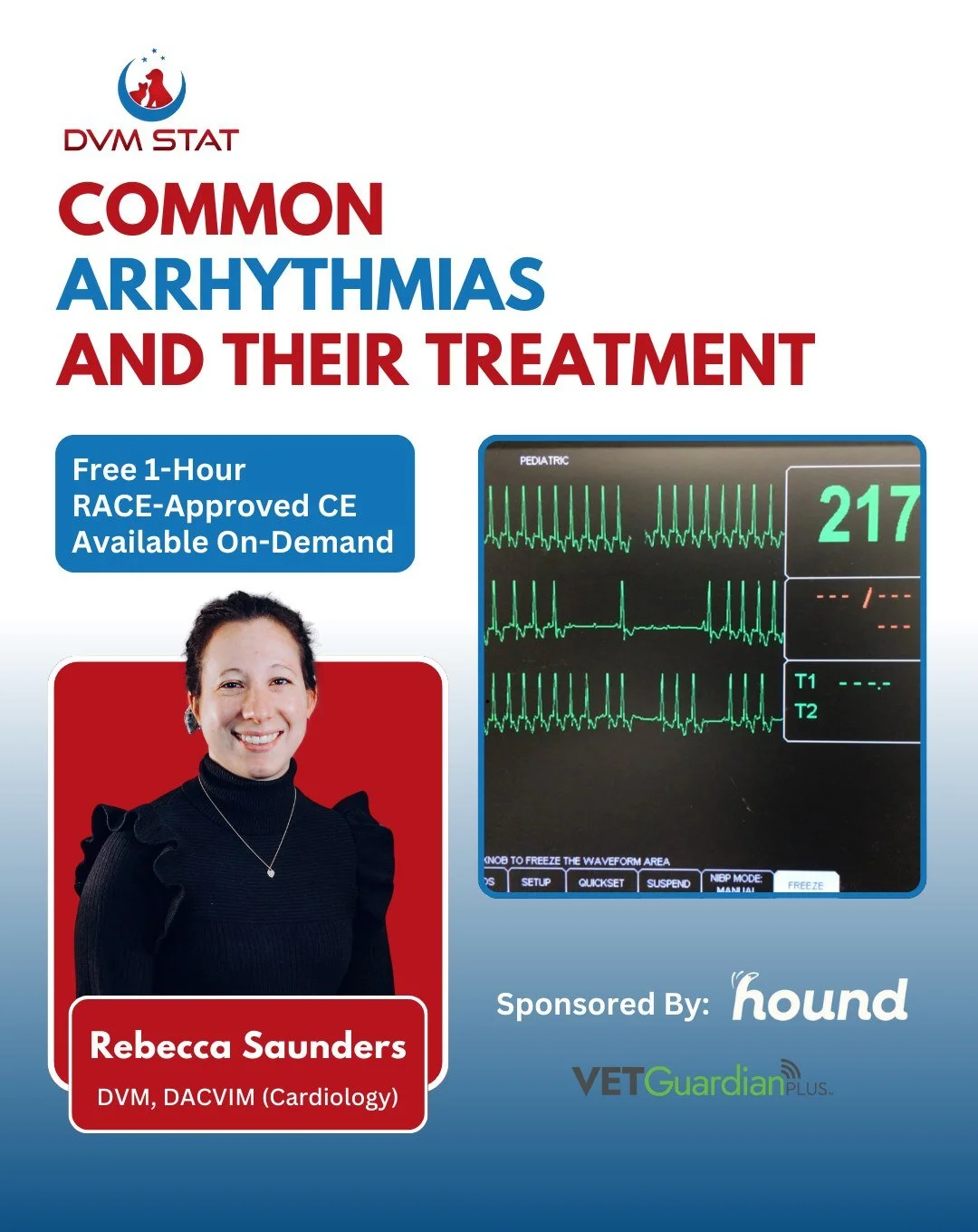 🚨 FREE RACE-Approved CE. Now Available On Demand

ECG interpretation is one of the most essential skills in veterinary practice, yet it can feel overwhelming. This on-demand CE breaks the process into clear, repeatable steps so you can read strips w