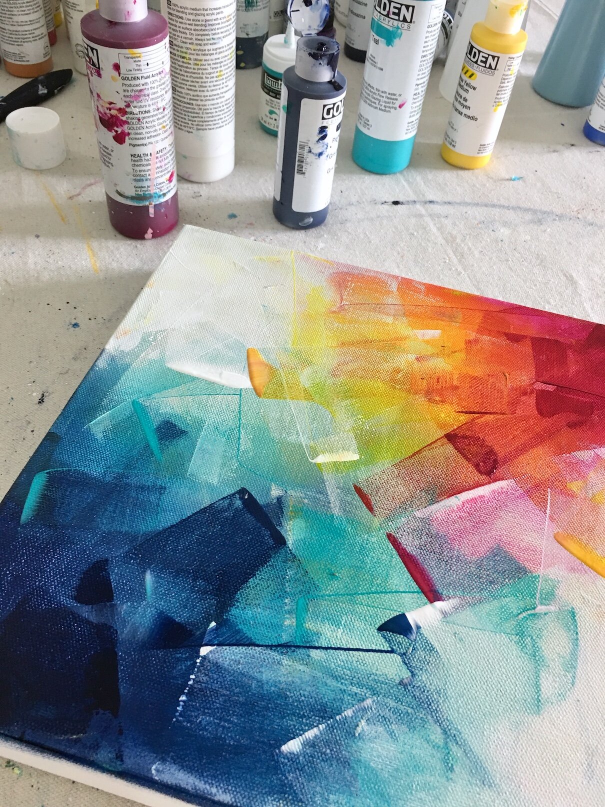 Benefits of using acrylic mediums for abstract art: How can acrylic mediums  enhance your painting technique? — Deniz Altug Art