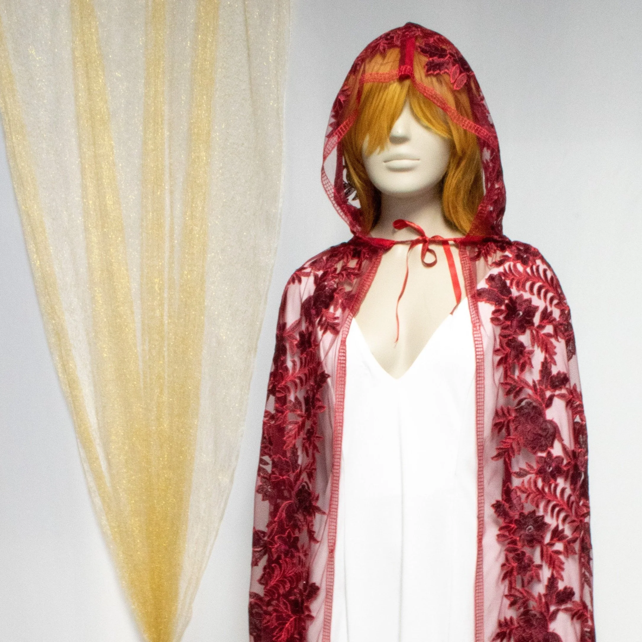 Red Lace Cloak