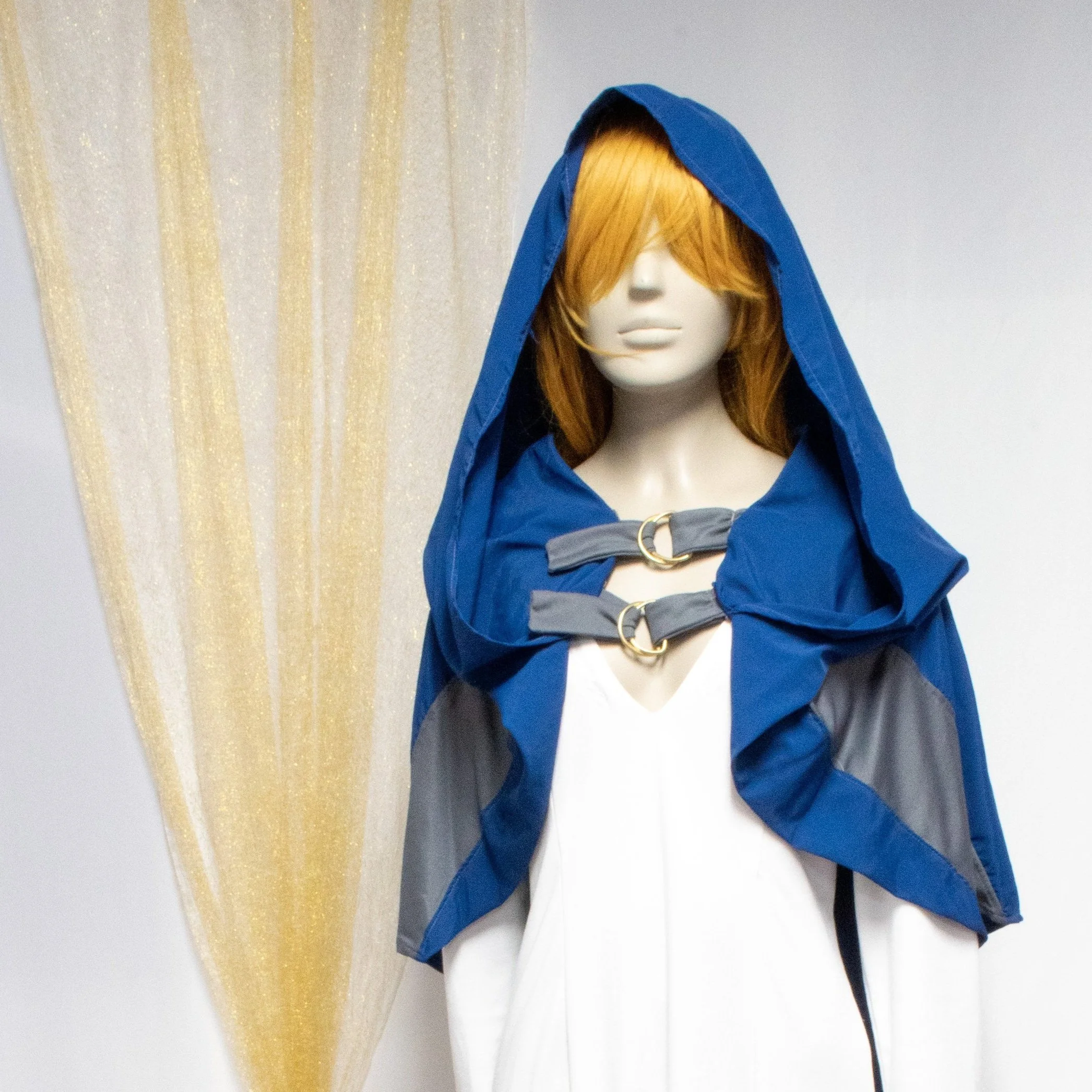 Blue Gray Summer Traveling Cloak
