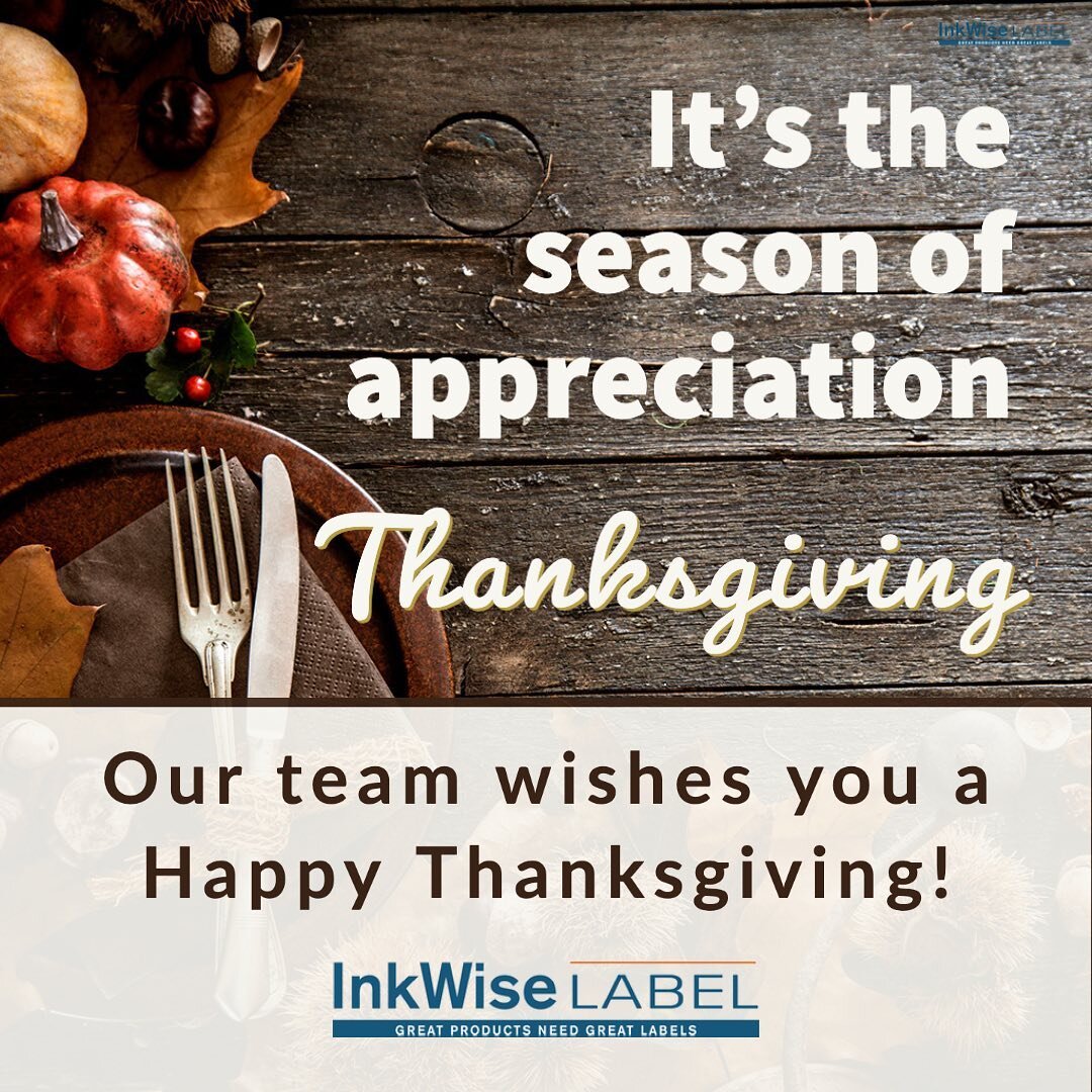 Wishing all a safe and Happy Thanksgiving!
.
.
.
#timewithfamily #makingmemories  #thanksgiving #inkwiselabel