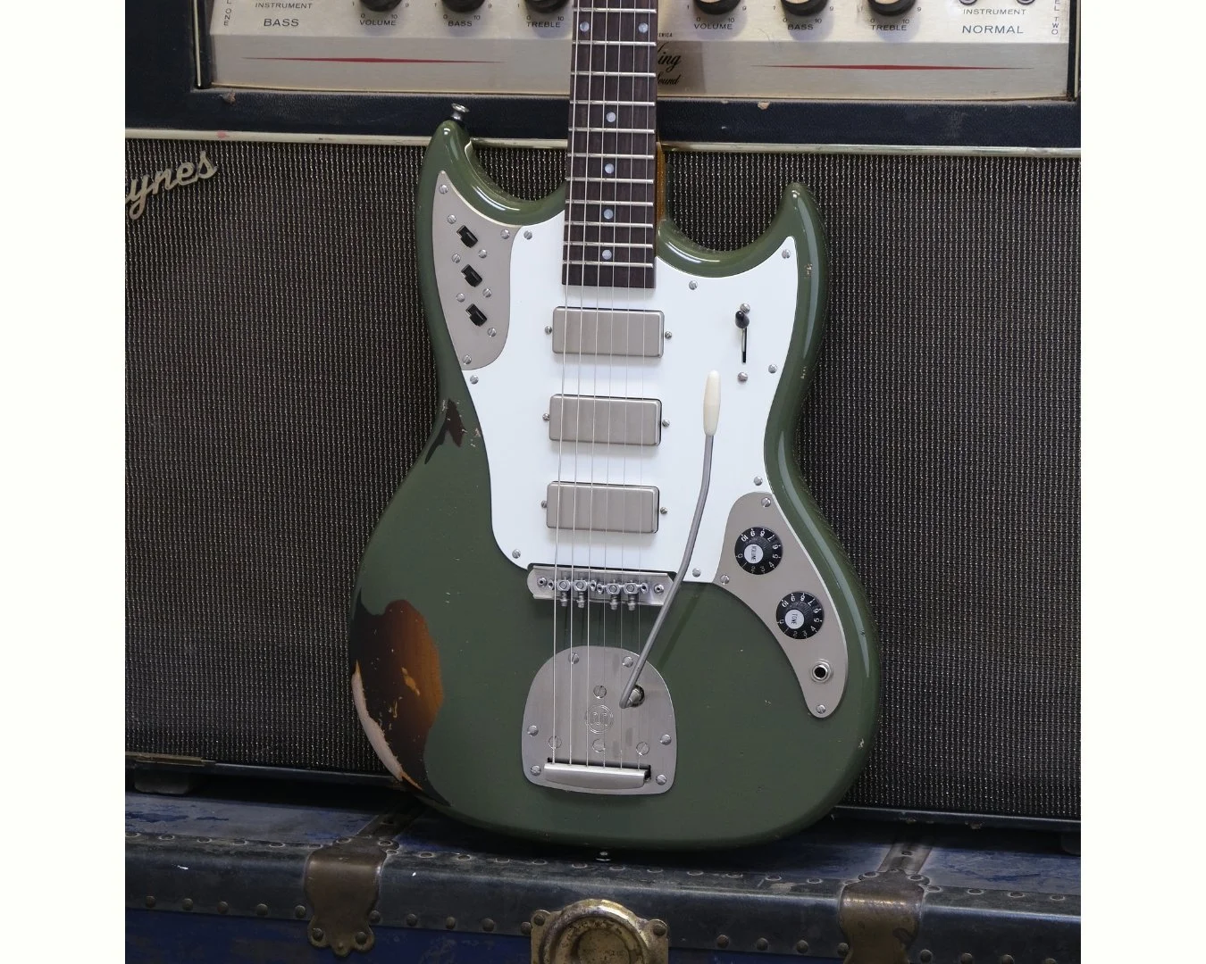 Sonar - Olive Drab over Tobacco Burst