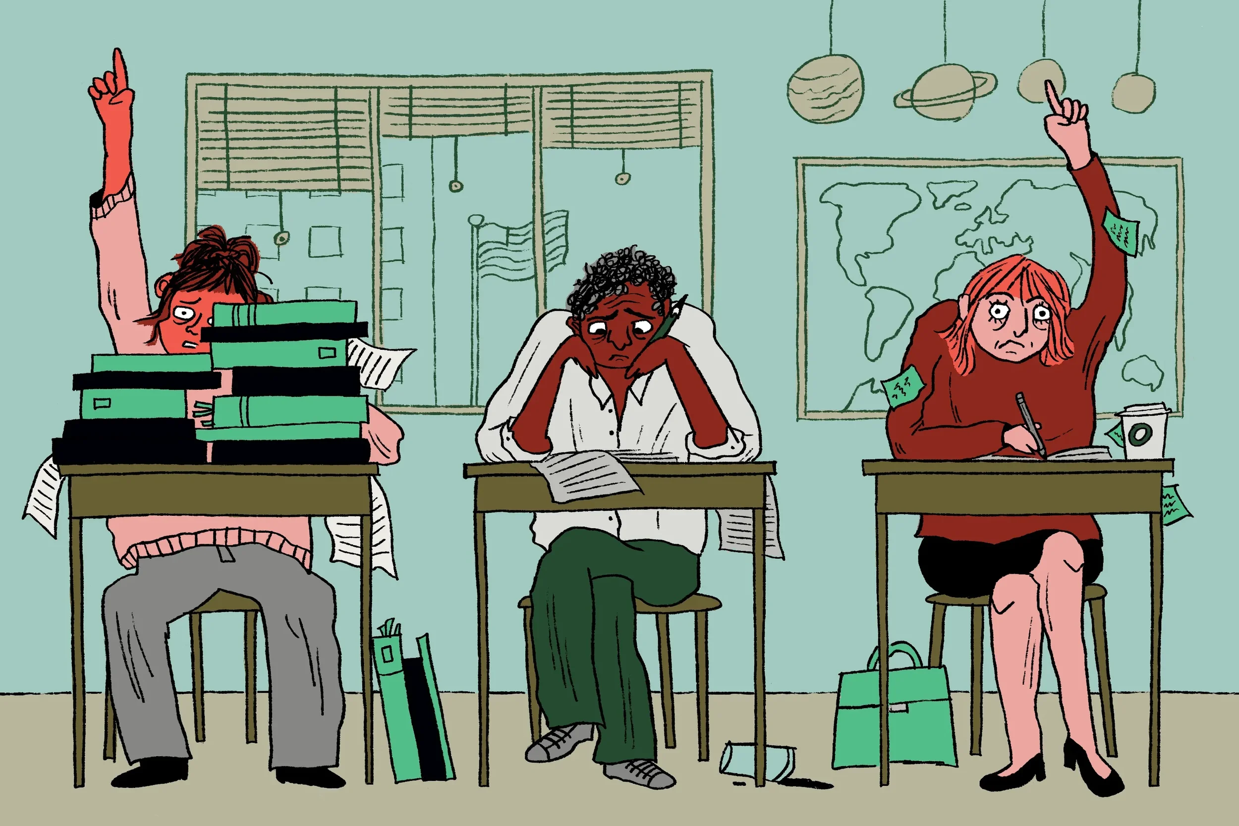  Illustration for  ProPublica , 2026. AD: Shoshana Gordon.  