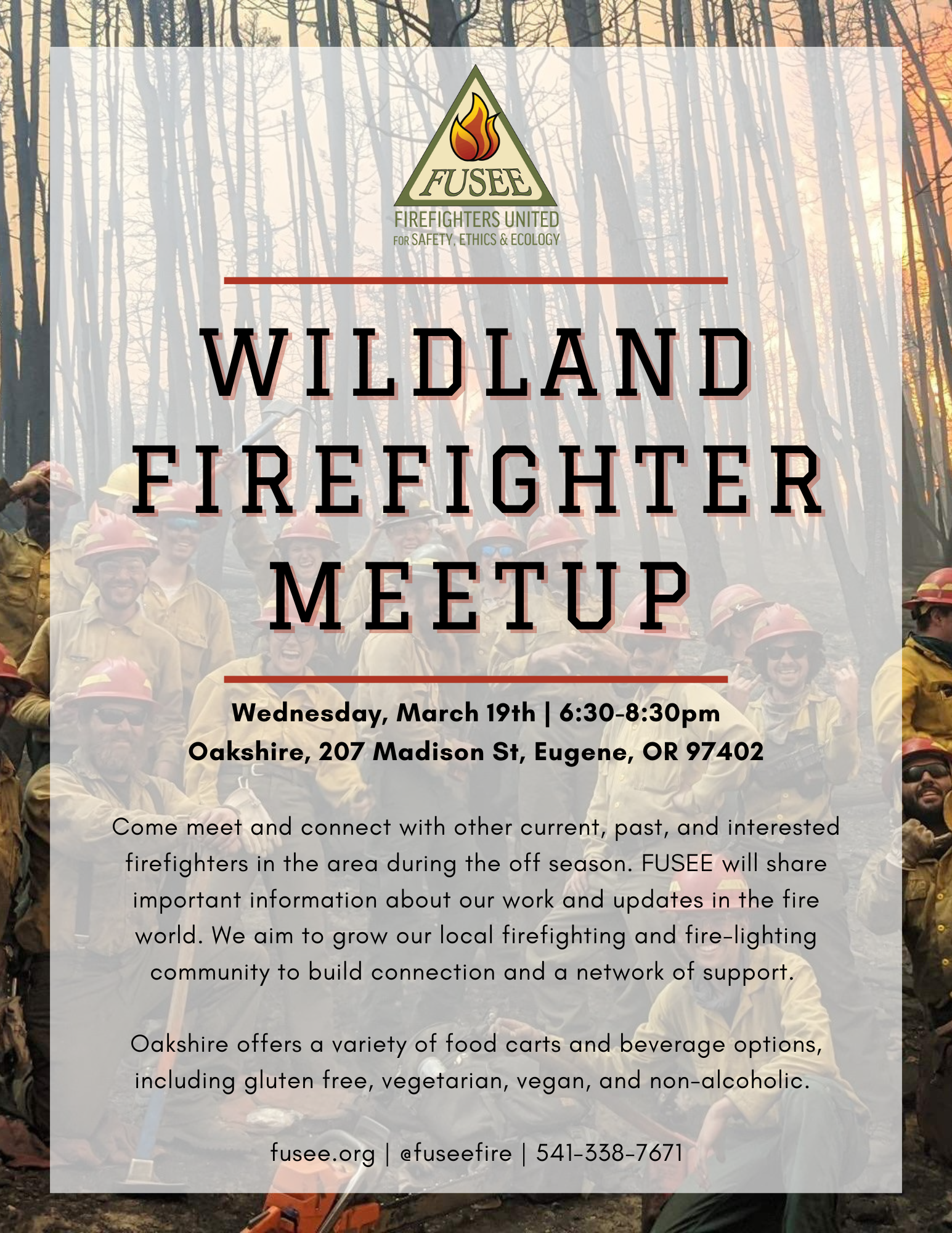 Eugene Wildland Firefighter Meetup — Firefighters United for Safety ...