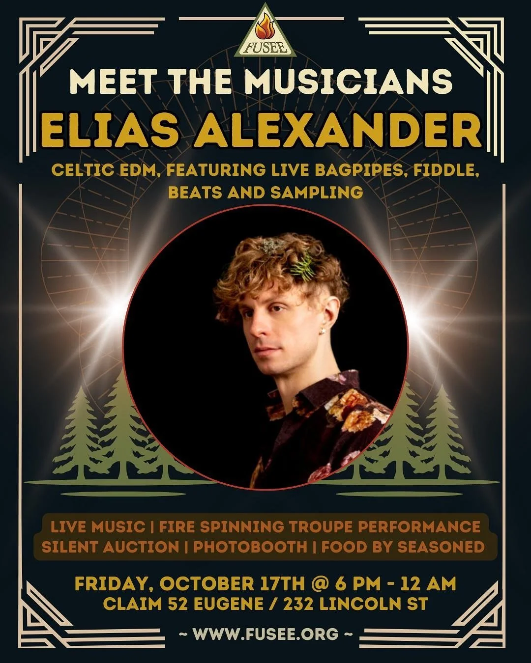 We are beyond excited to welcome @eliasalexanderrr for this year&rsquo;s FUSEE Fall Fire Festival! 🔥✨

🎵Goodluck staying off the dance floor while this talented multi-instrumentalist, producer, and songwriter takes the stage.😉

Elias&rsquo;s passi