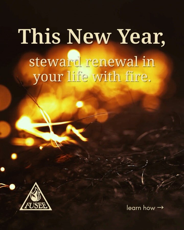 Happy New Year from the FUSEE team! 🌟🎇

This New Year, we&rsquo;re reflecting on the regenerative power of fire. 🌱 

Will you use fire *safely* in your New Year ritual today? 🕯️ You might be surprised by how healing it is. 🌀

What are you releas
