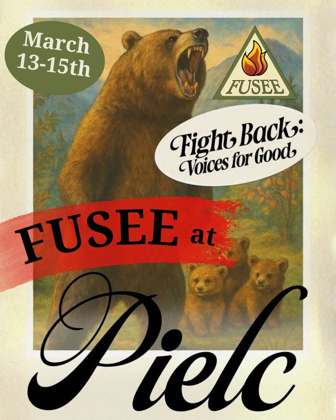 We'll be at @pielc_uo March 13-15th at the University of Oregon! 

You can find us at our table in the main event hall and at our two panels:

🔥"Not in Our Name, You Don't!  Wildland Firefighters Critique Logging-for-Firefighting in Executive O