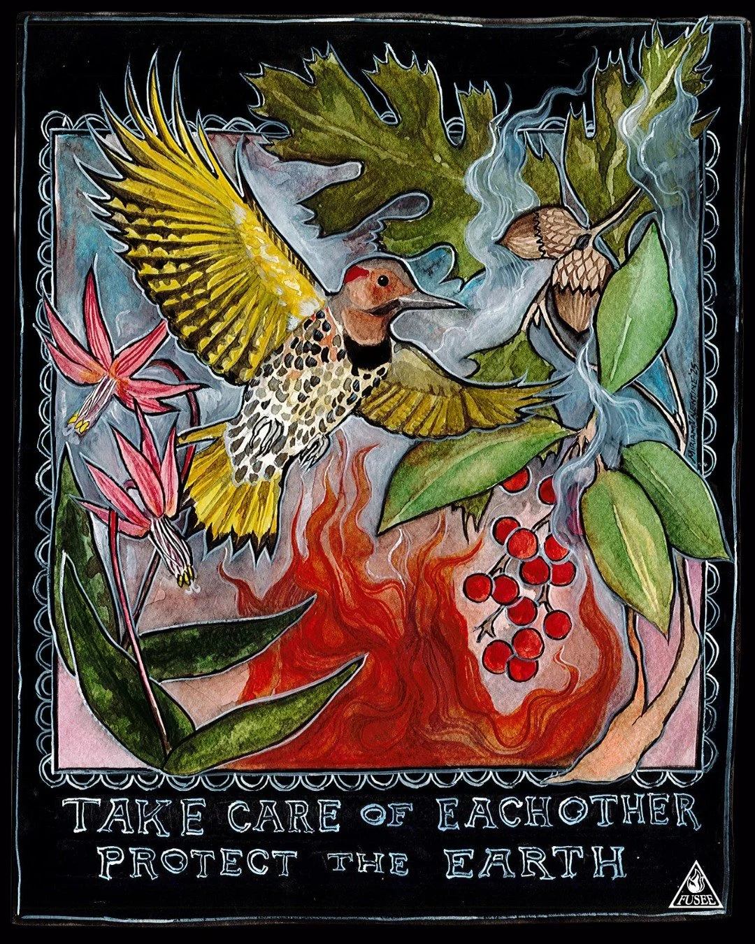 Take care of each other 💛 Protect the Earth 🌎

Remind yourself of these grounding mottos every day with this beautiful poster framed on your wall. 

Now available on our website in both poster and sticker form. 🔥
👉 fusee.org/fire-shop 👈 (Link in